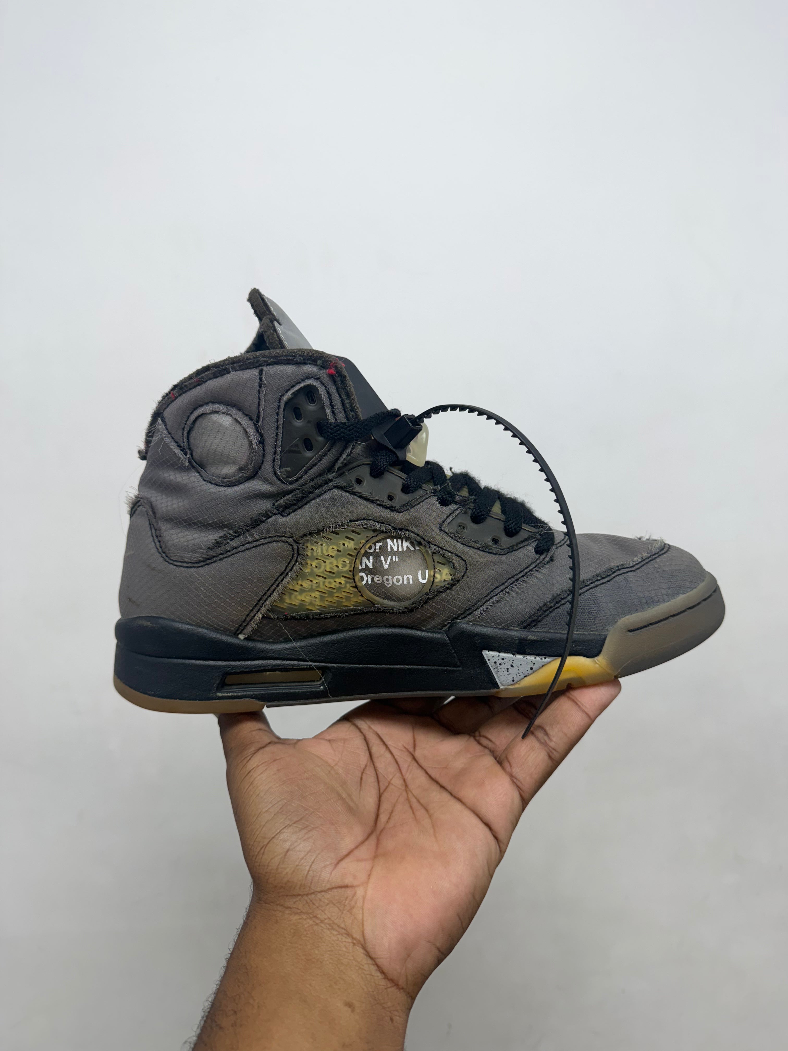 Jordan 5 x Off White Muslin Sneakers