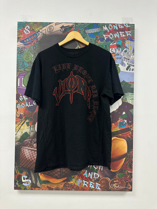 Vlone Tee Black Red Used XL N/A