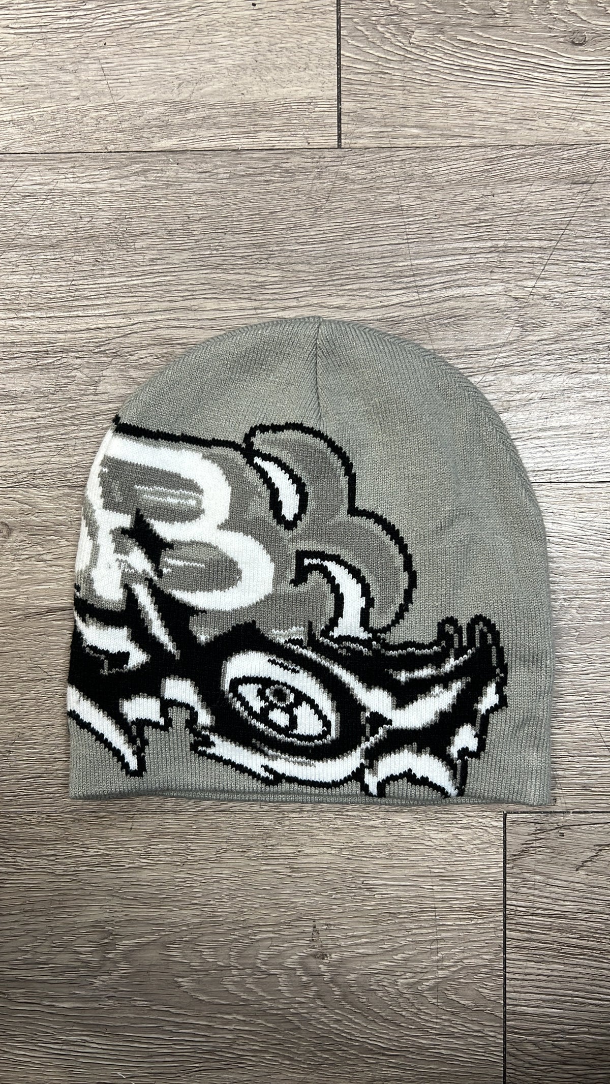 SB Studios Grey Black Beanie