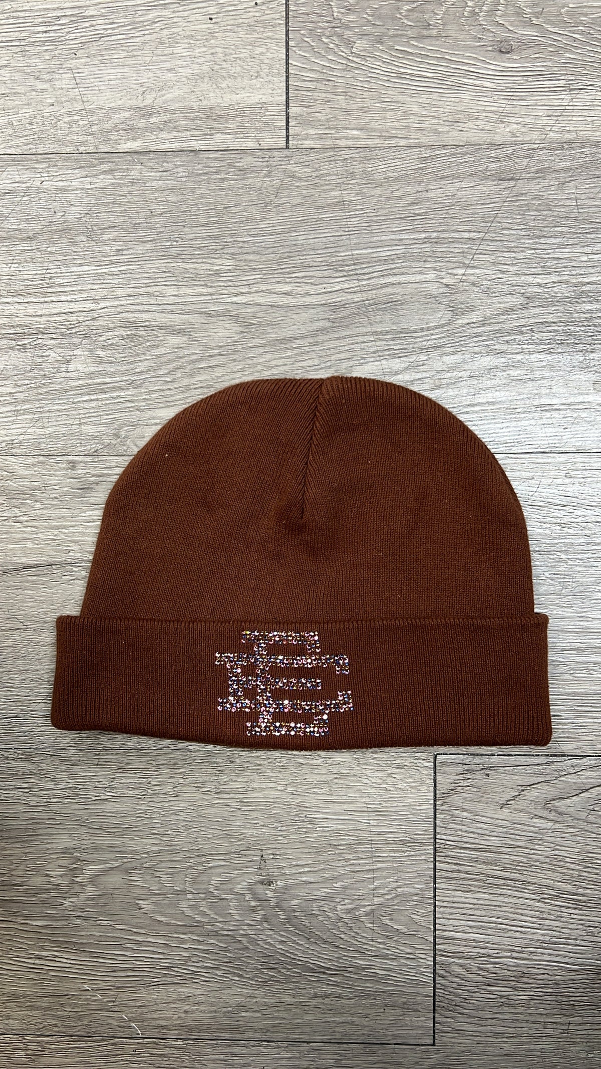 Eric Emanuel Brown Rhinestone Beanie