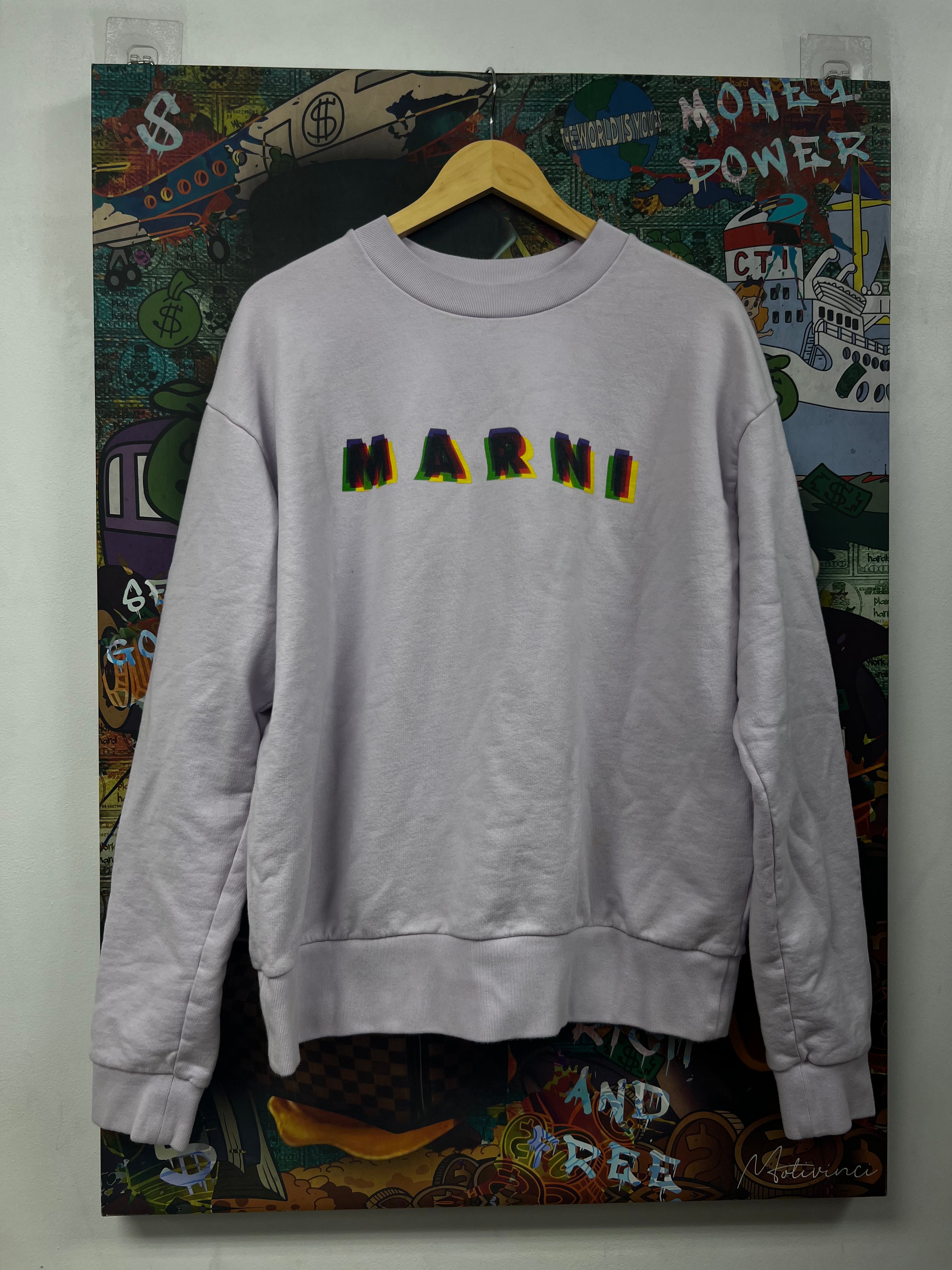Marni Lilac Multi Color Crewneck