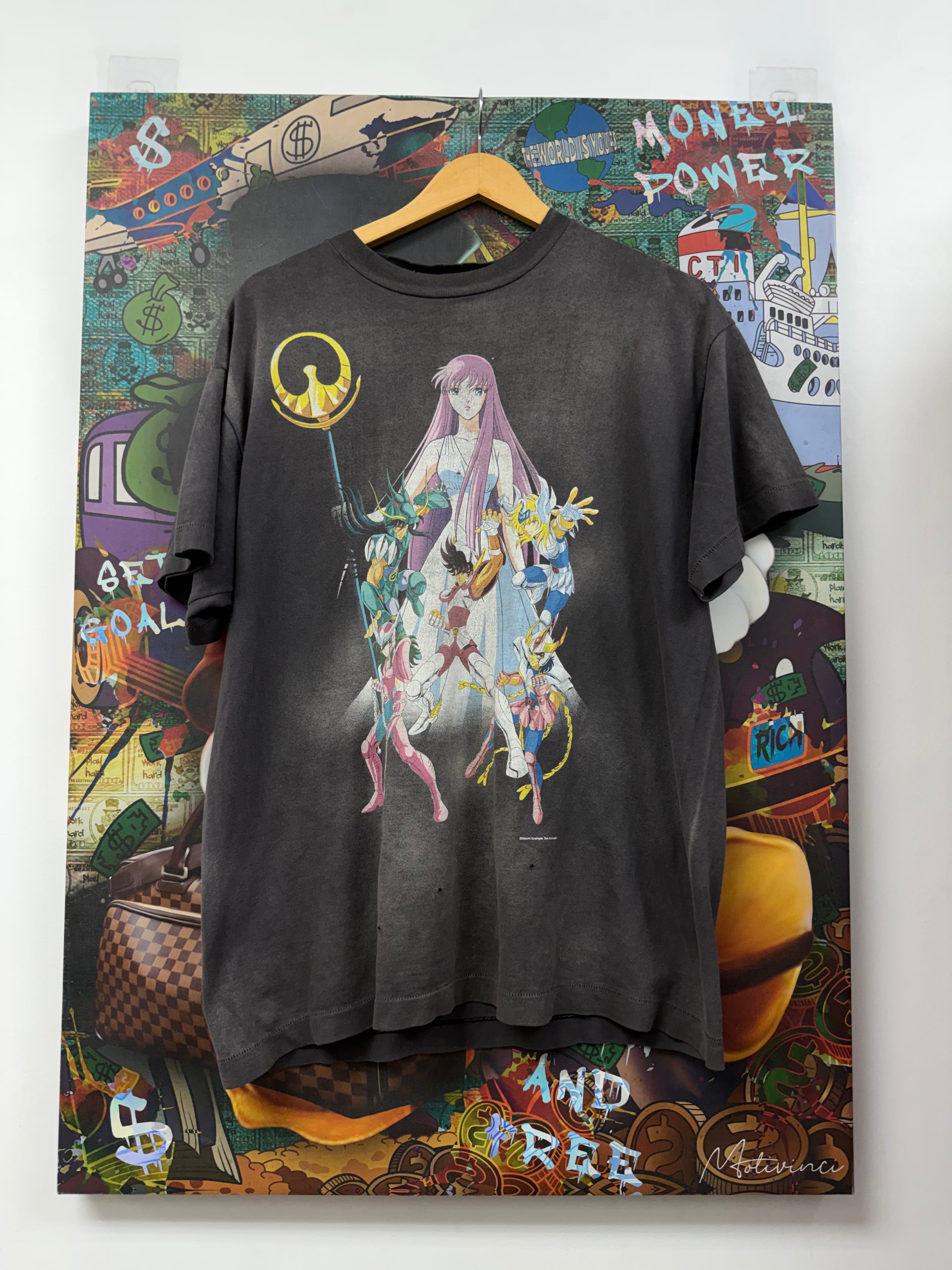 Saint Michael Victim Grey Anime Tee