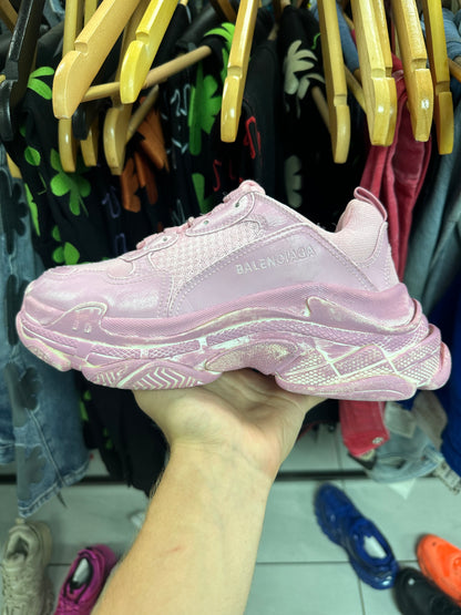 Balenciaga Triple S Faded Pink New 7 With Box