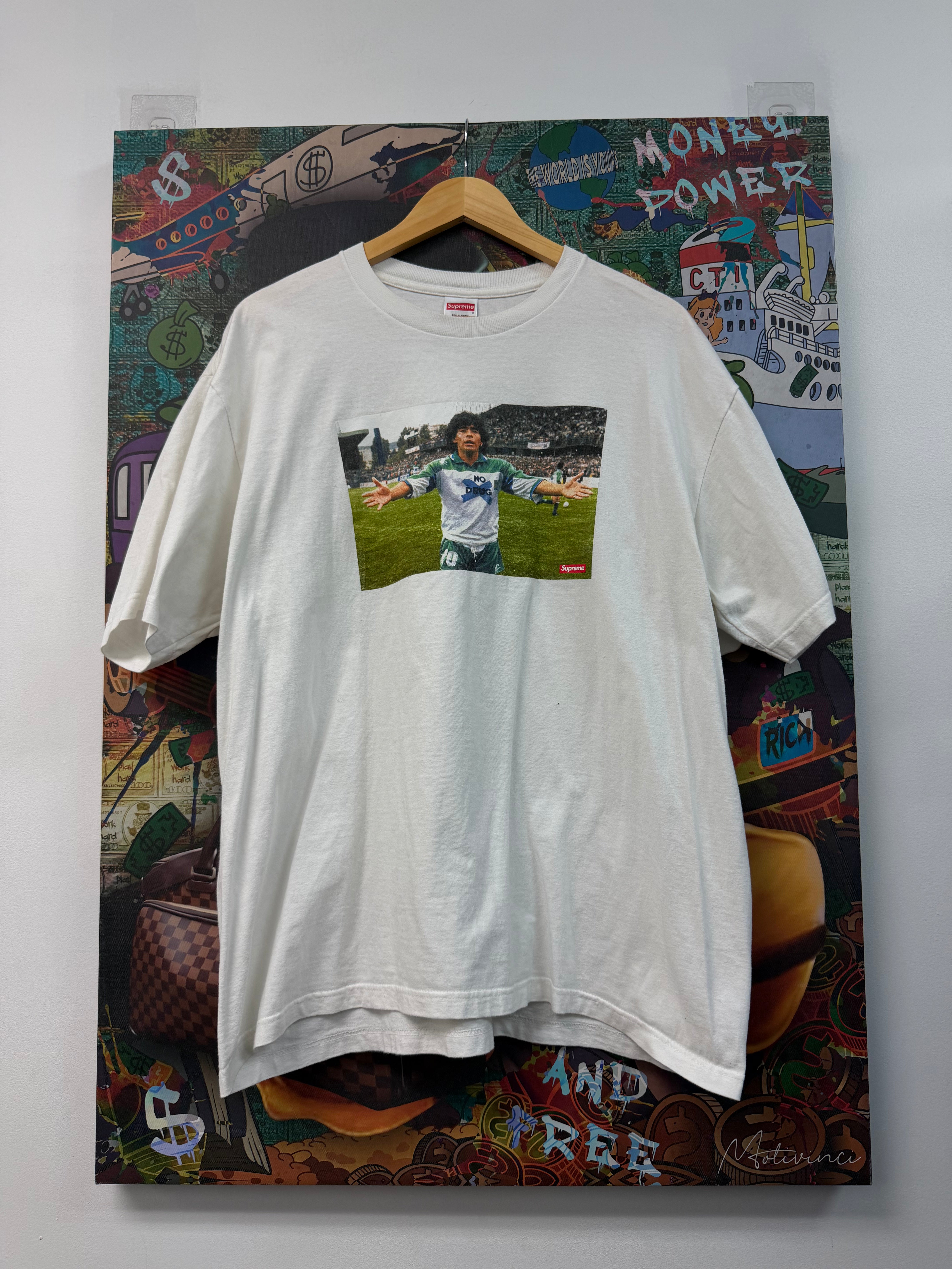 Supreme Maradona White Tee