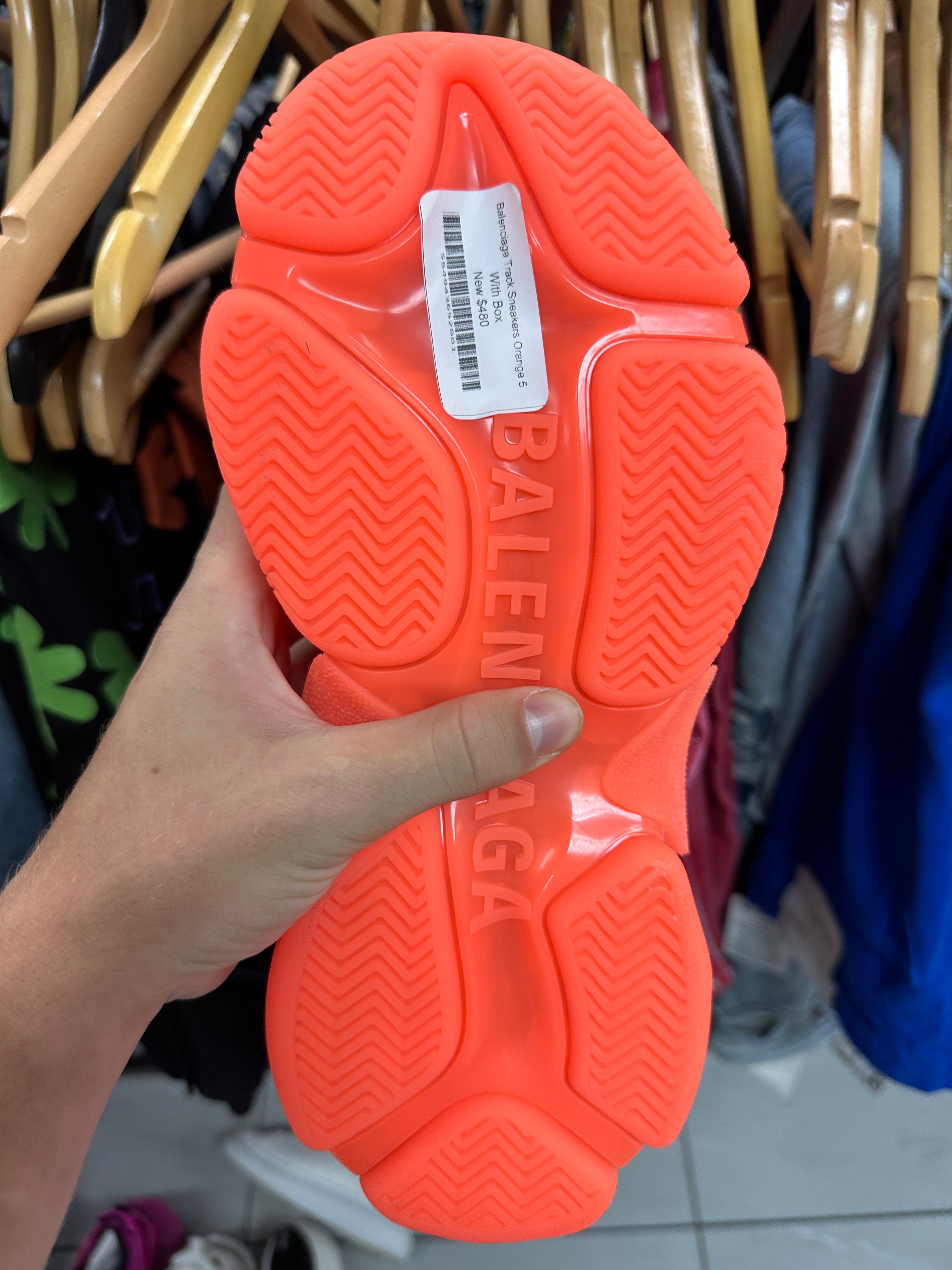 Balenciaga Track Sneakers Orange New 5 With Box