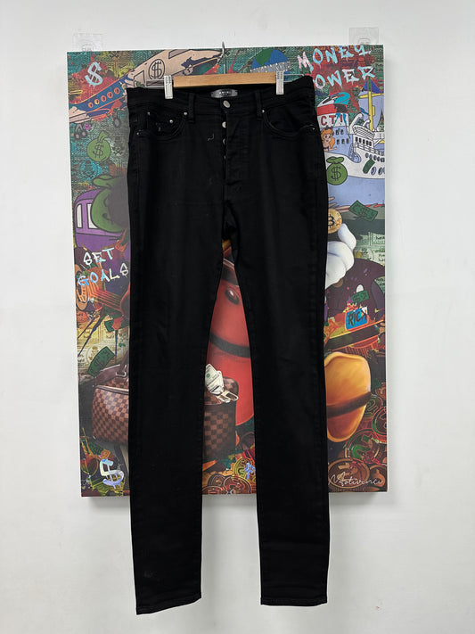 Amiri Jeans Black Plain size:34 Used