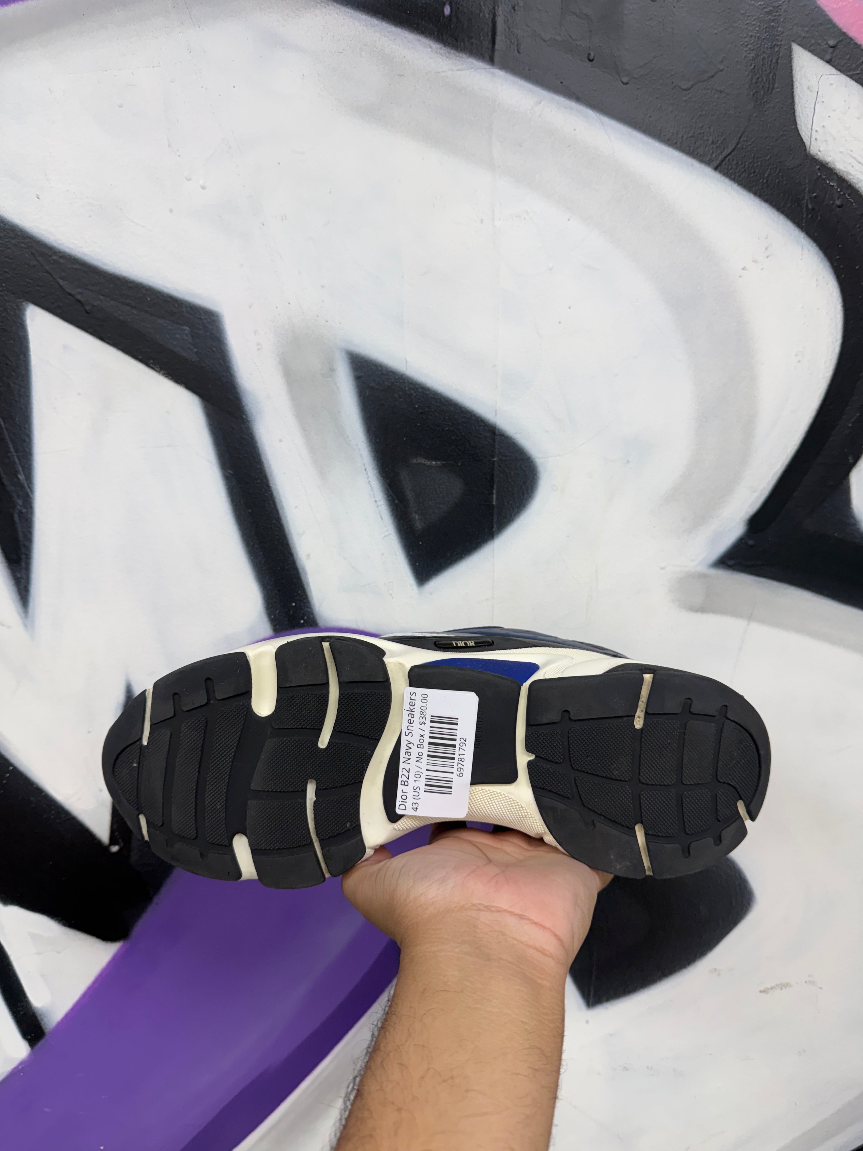 Dior B22 Navy Sneakers
