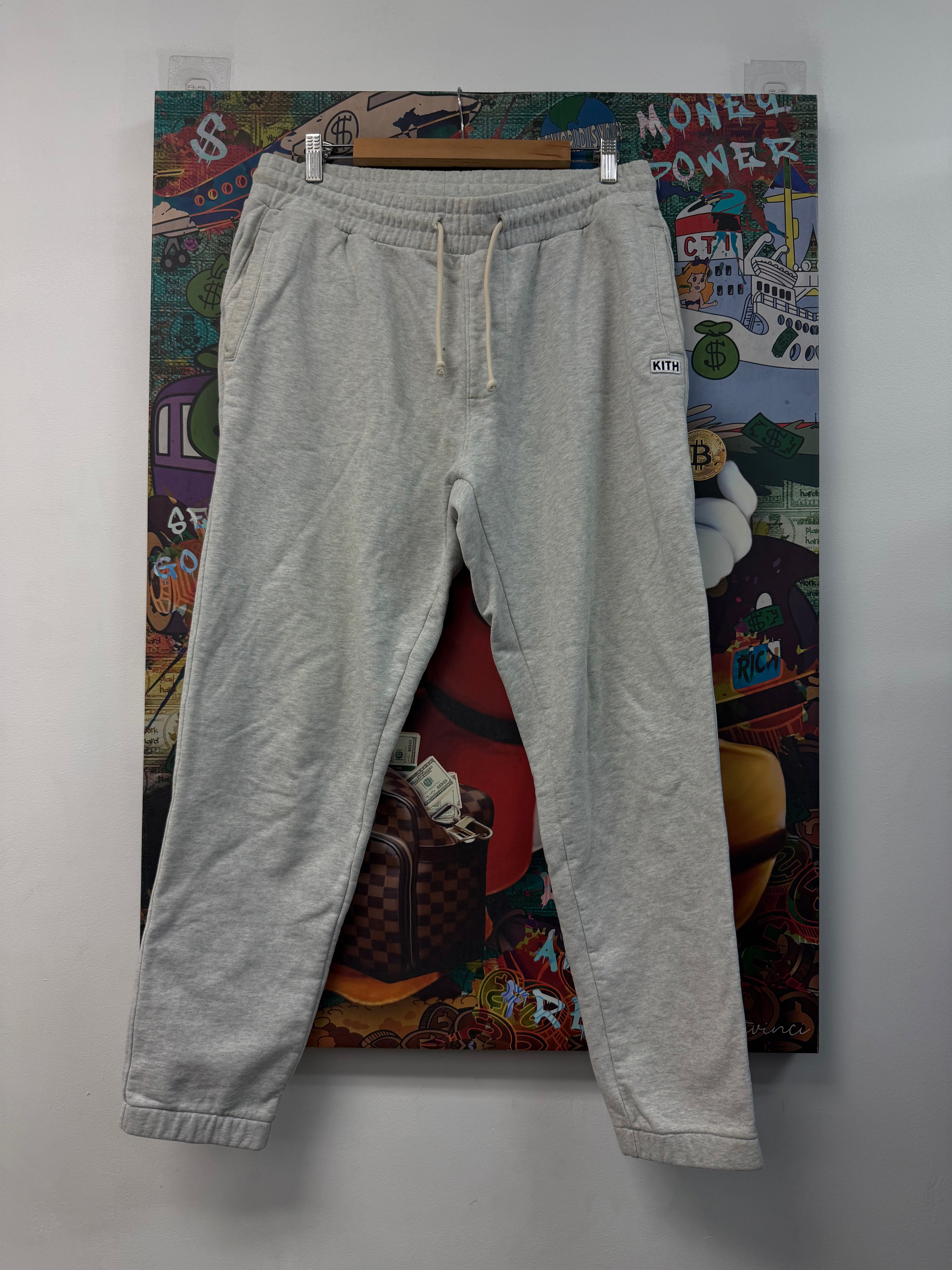 Kith Grey Small Box Logo Sweats
