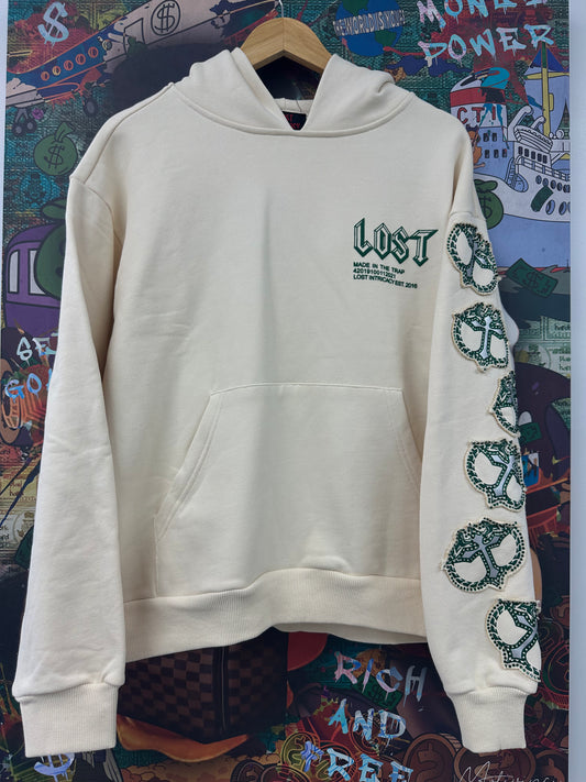 LOST Intricacy Hoodie Cream Green