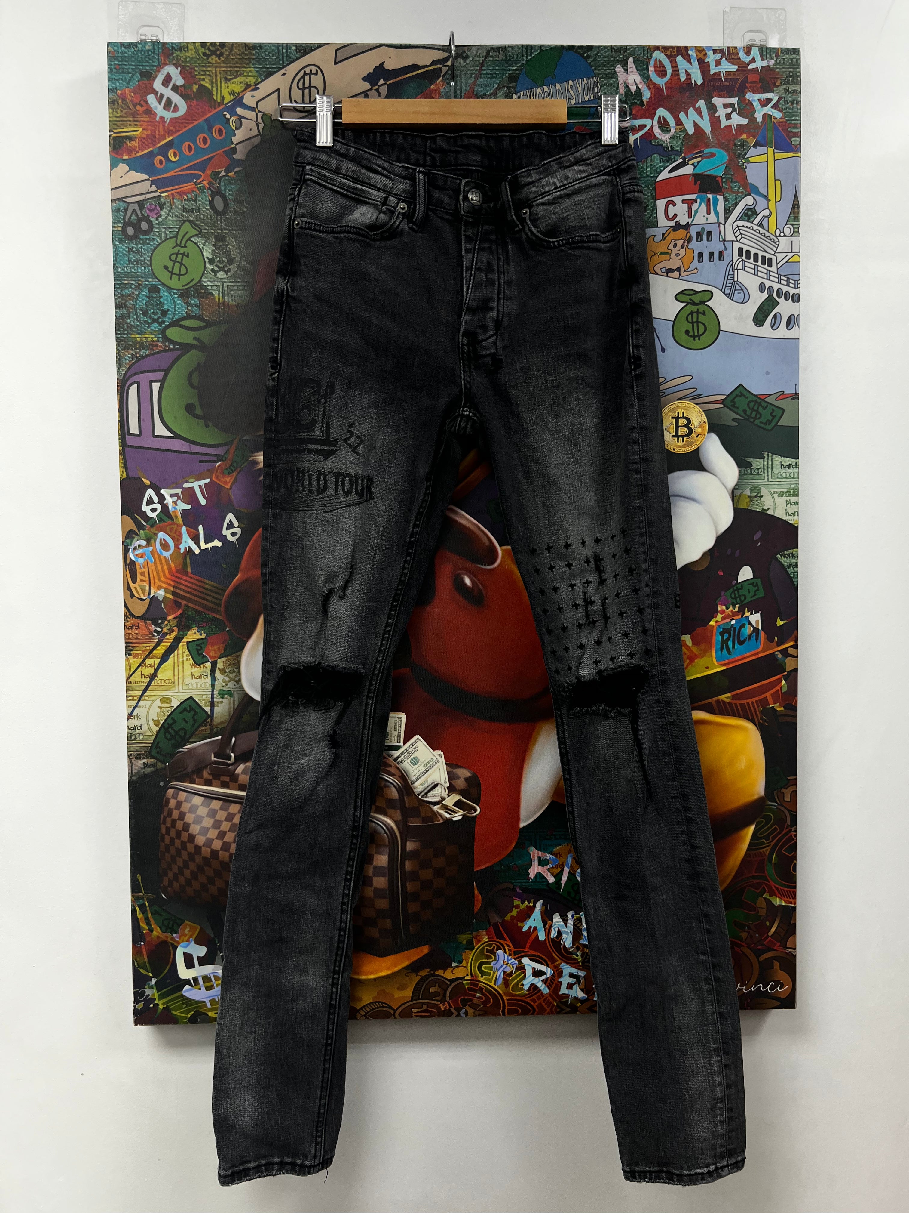 Ksubi Grey Wash World Tour Jeans