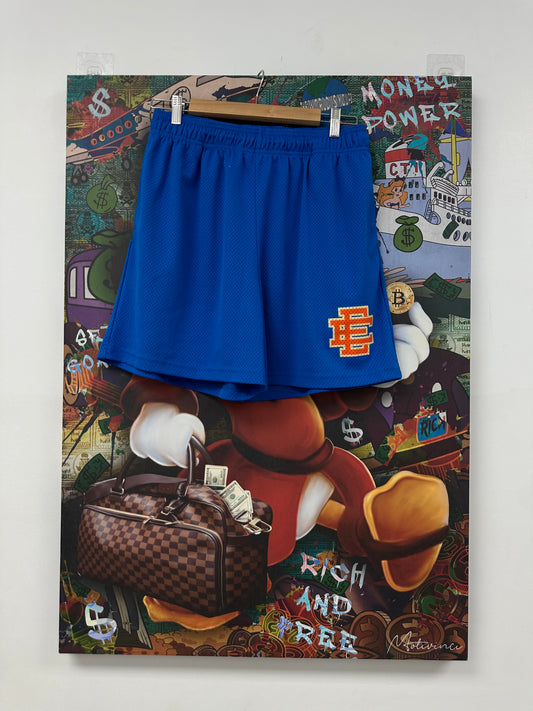 EE Shorts Blue Orange Used XL