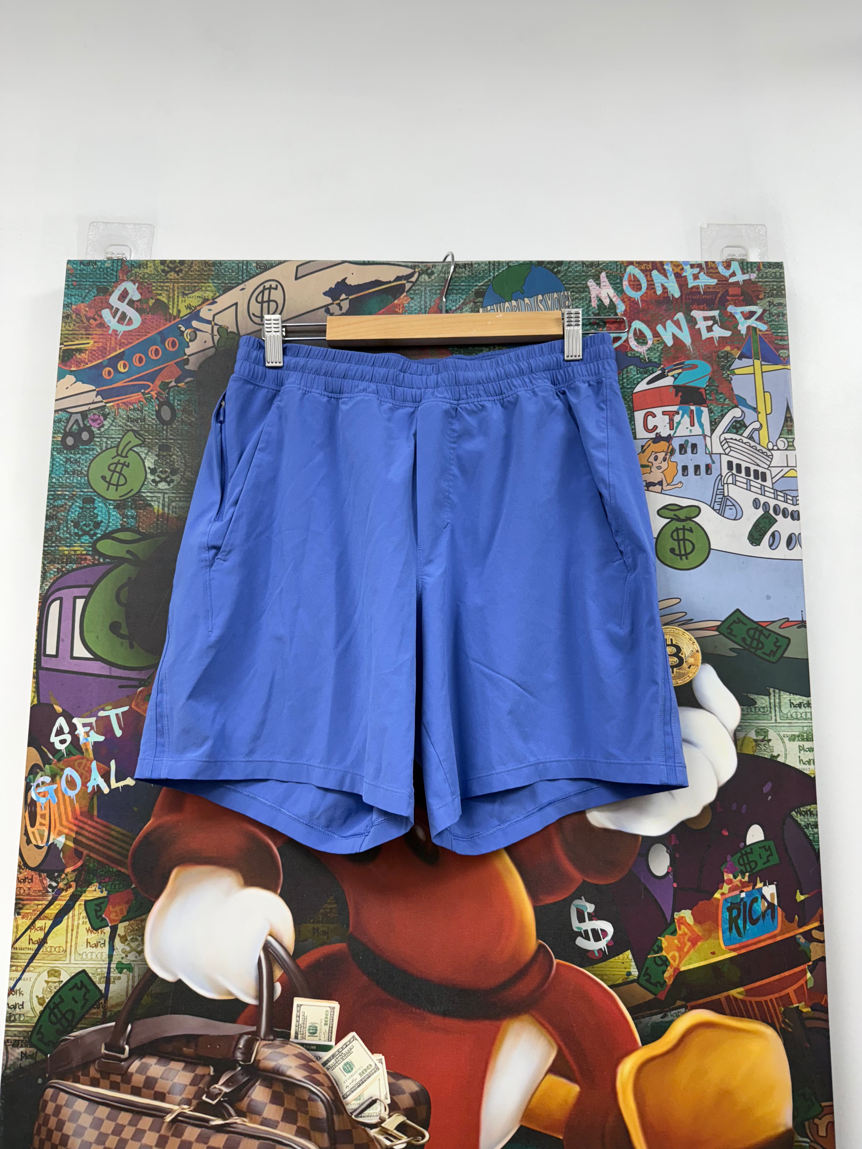 Lululemon Blue Nylon Shorts