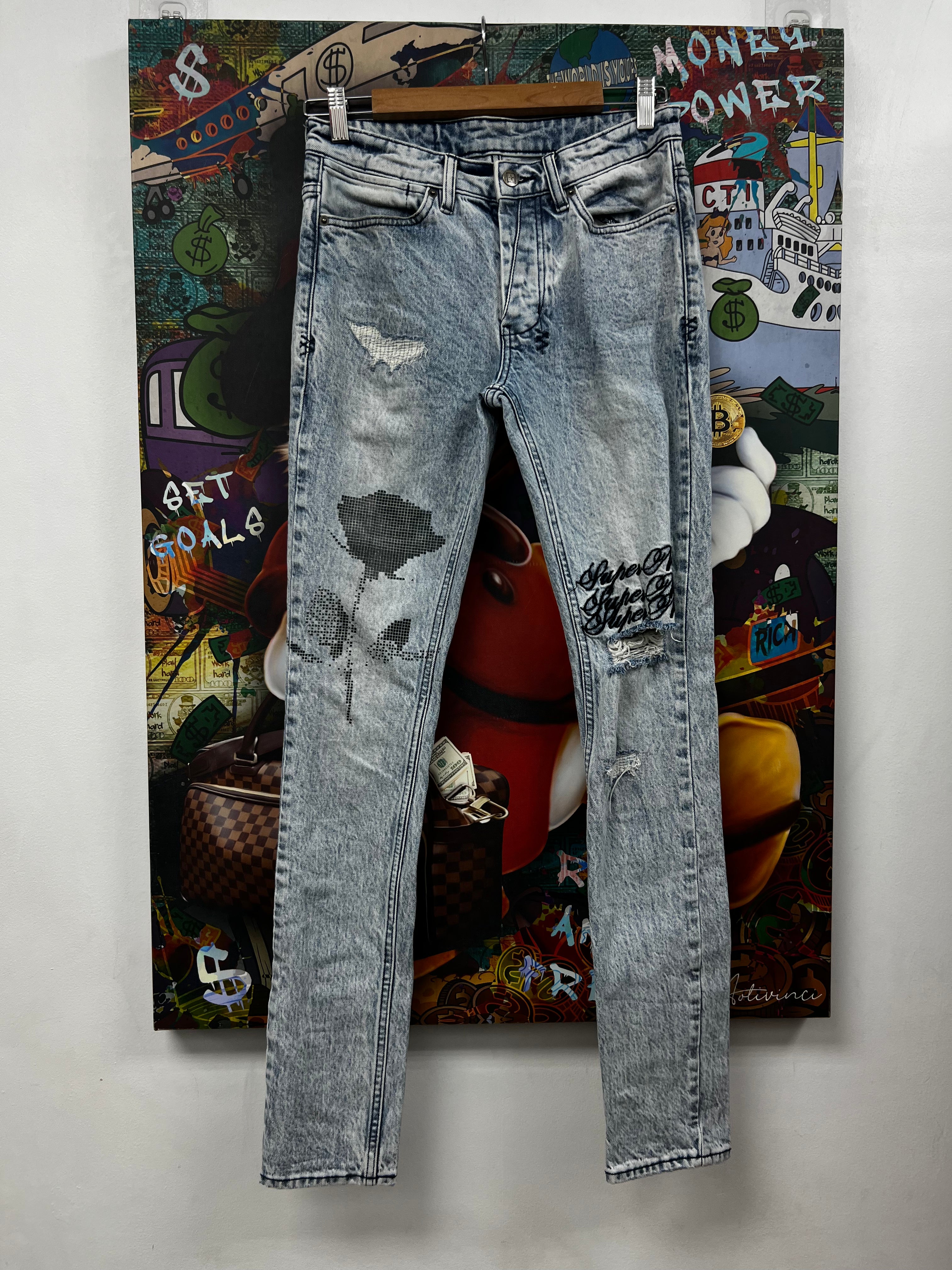 Ksubi Light Wash Supernet Jeans