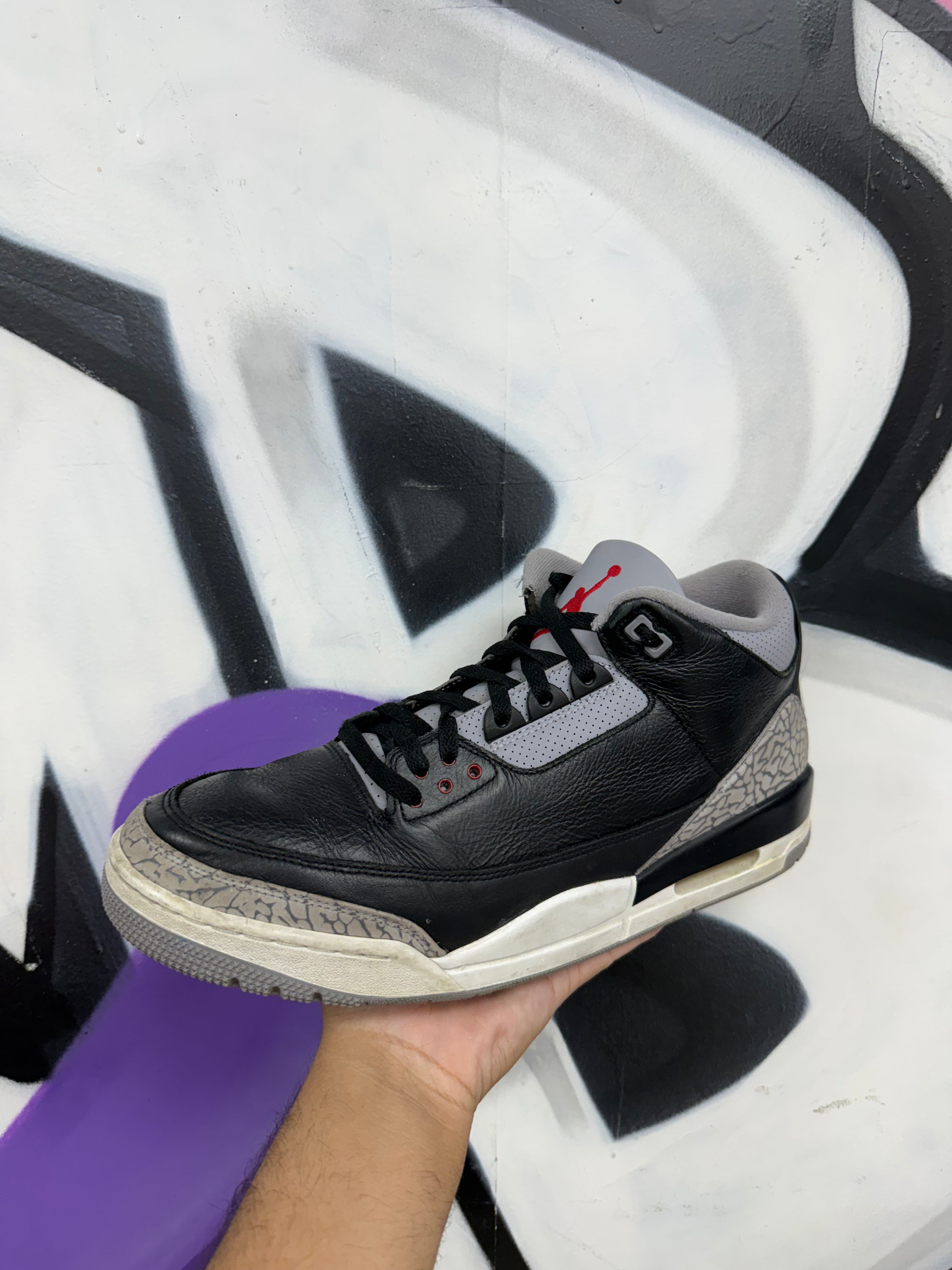 Jordan 3 Black Cement Sneakers