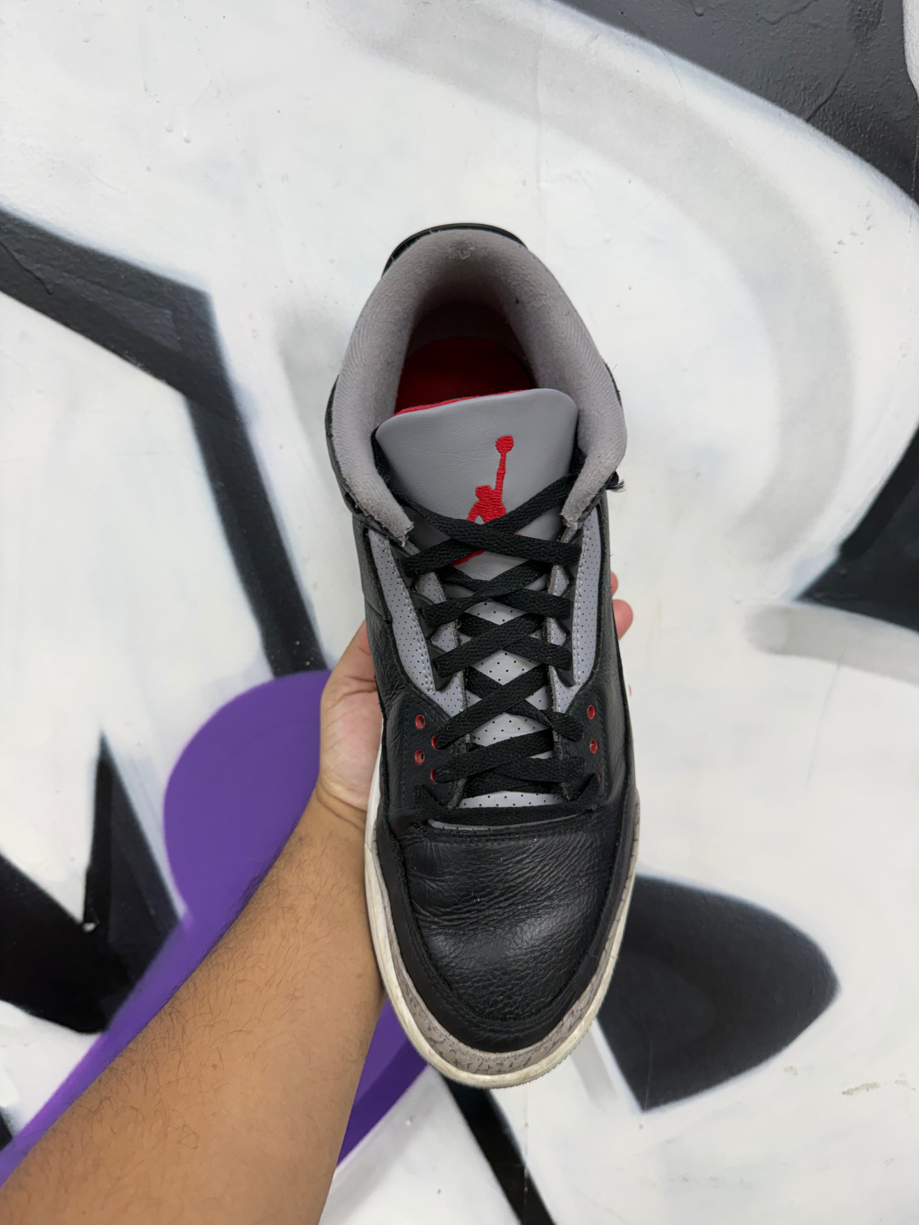 Jordan 3 Black Cement Sneakers