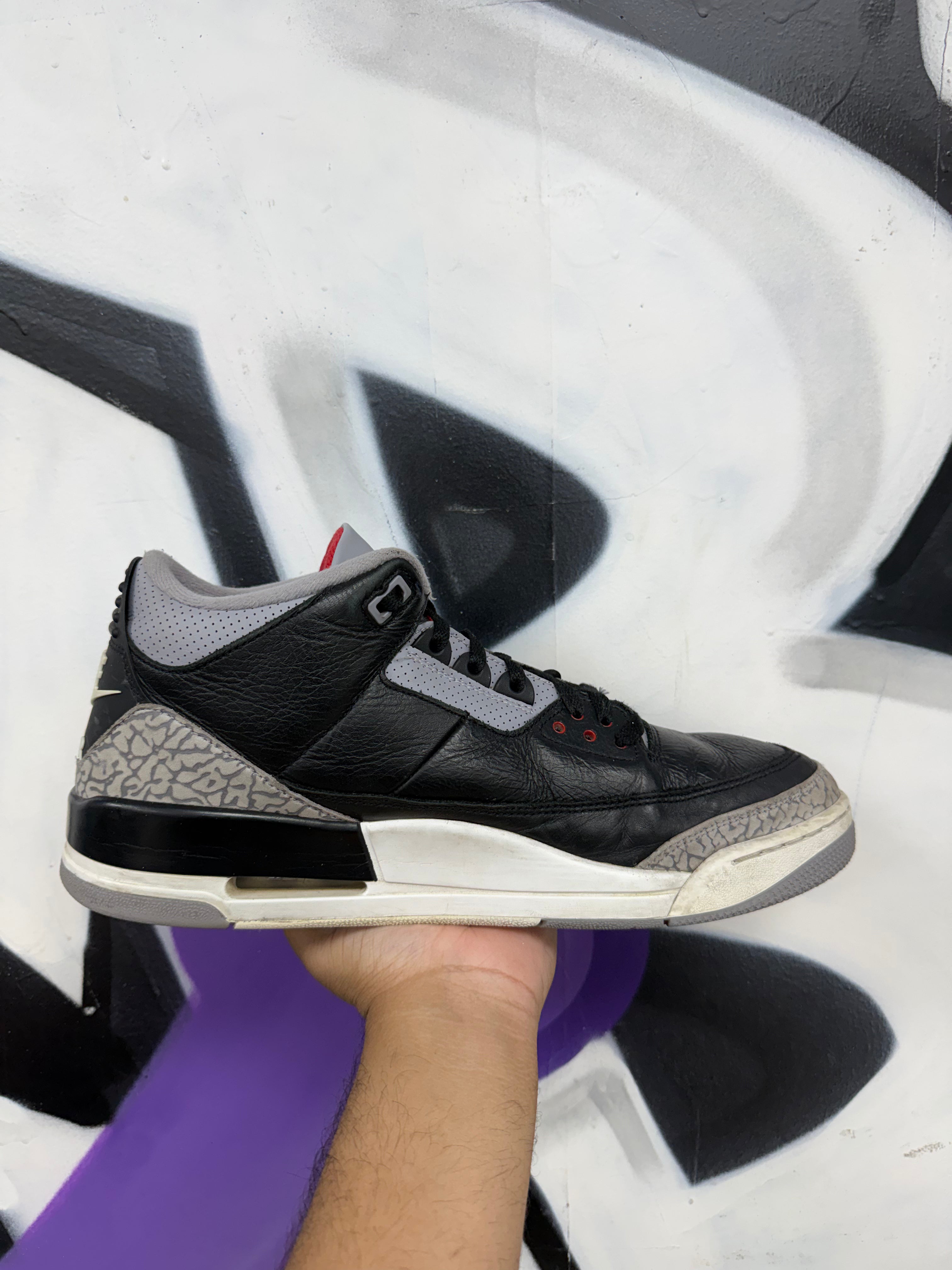 Jordan 3 Black Cement Sneakers