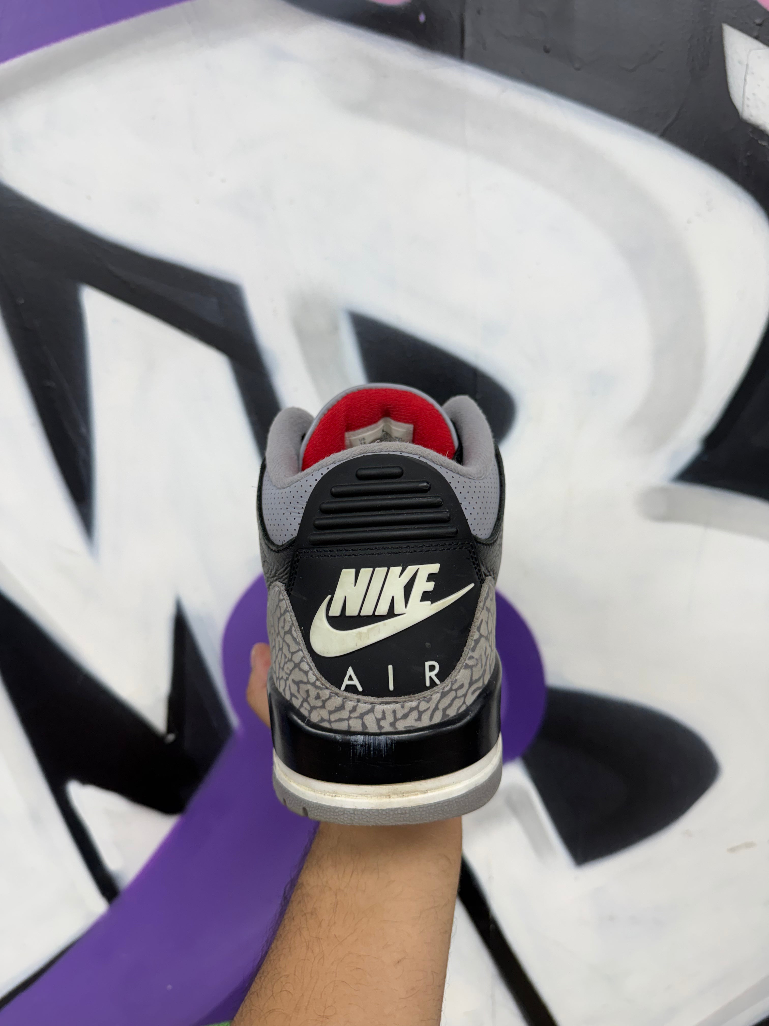Jordan 3 Black Cement Sneakers