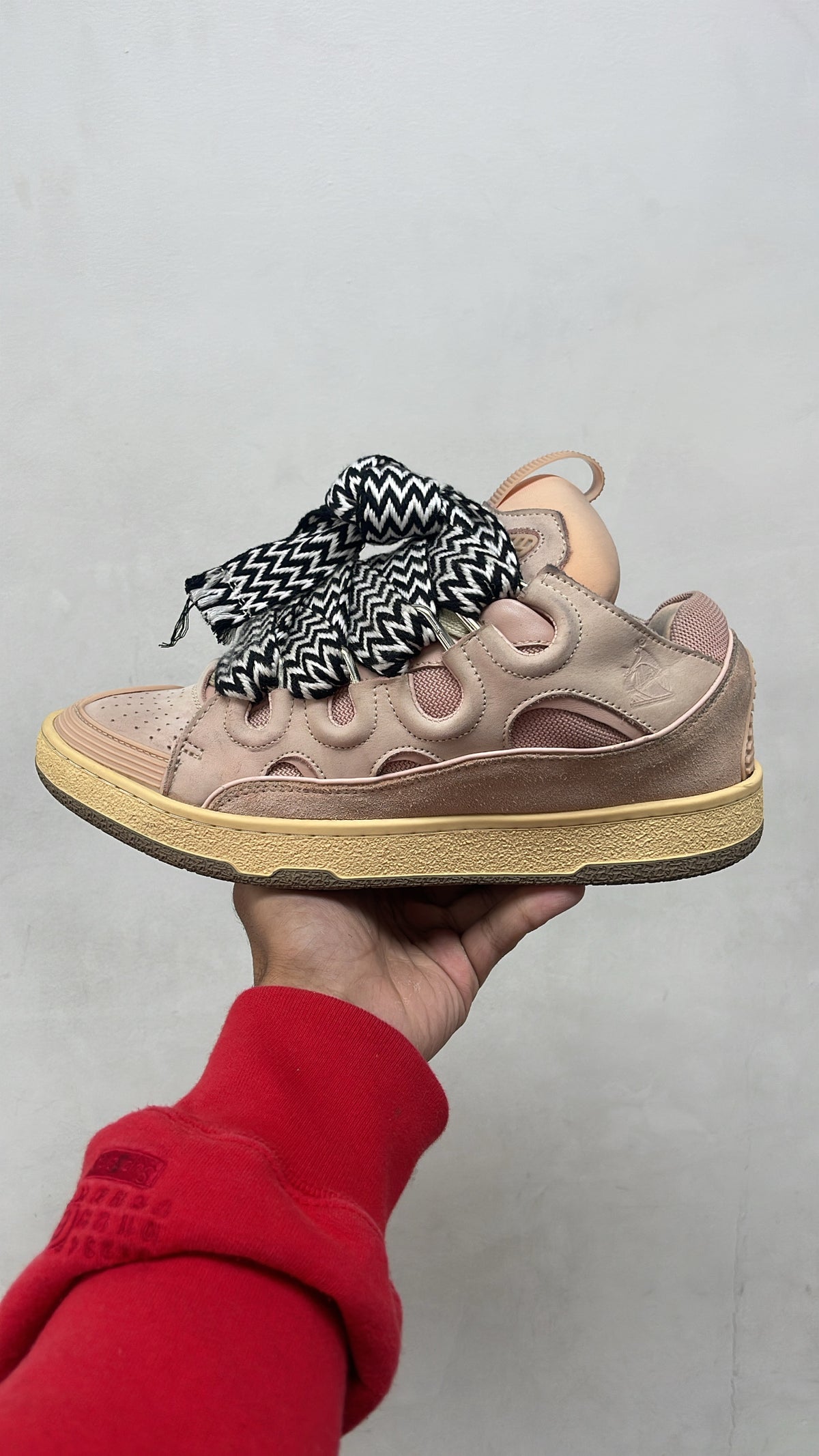Lanvin Pink Curb Sneakers