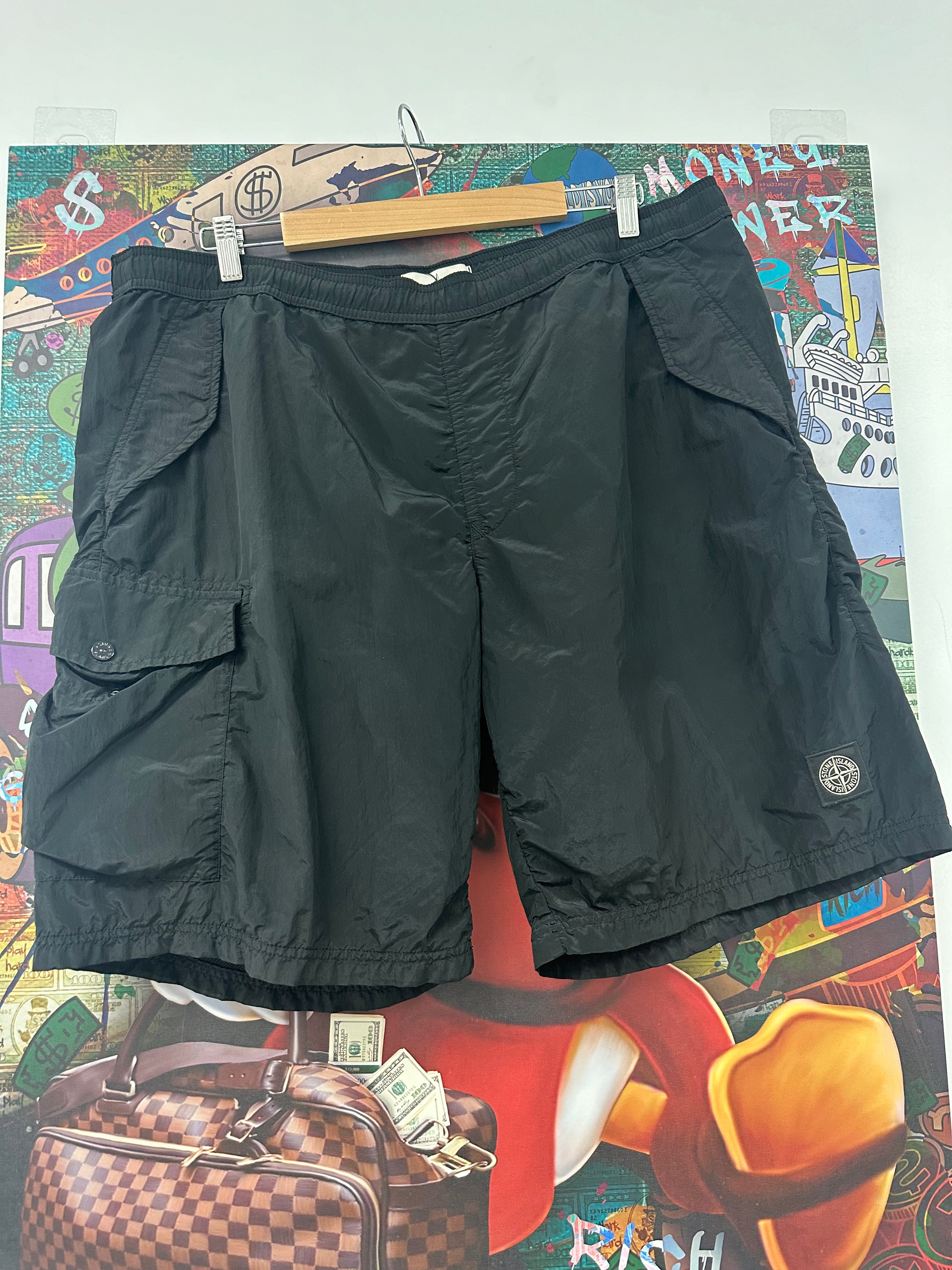 Stone Island Swim Trunks Black XXL Used