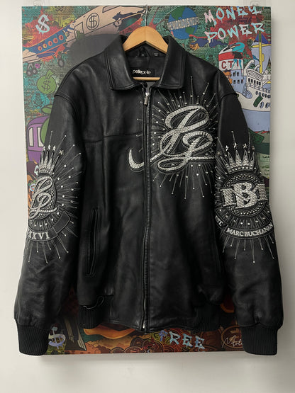 Pelle Pelle Black Leather Studded Jacket