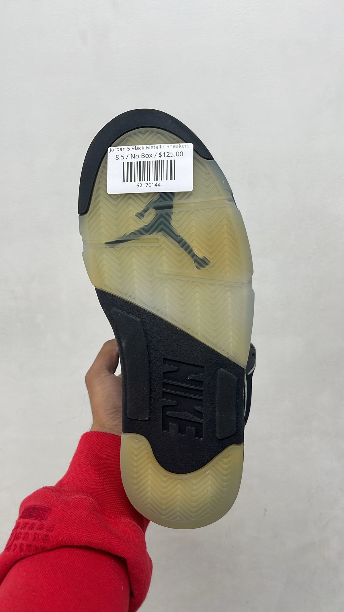 Jordan 5 Black Metallic Sneakers