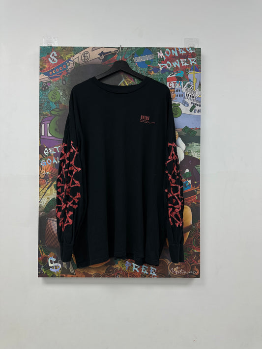 Amiri Bones LS Black Red Used Large N/A