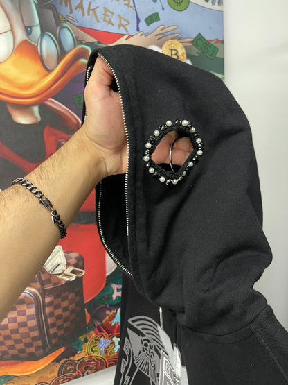 Birth Of A Royal Child Masqurade Black Zip Up Hoodie