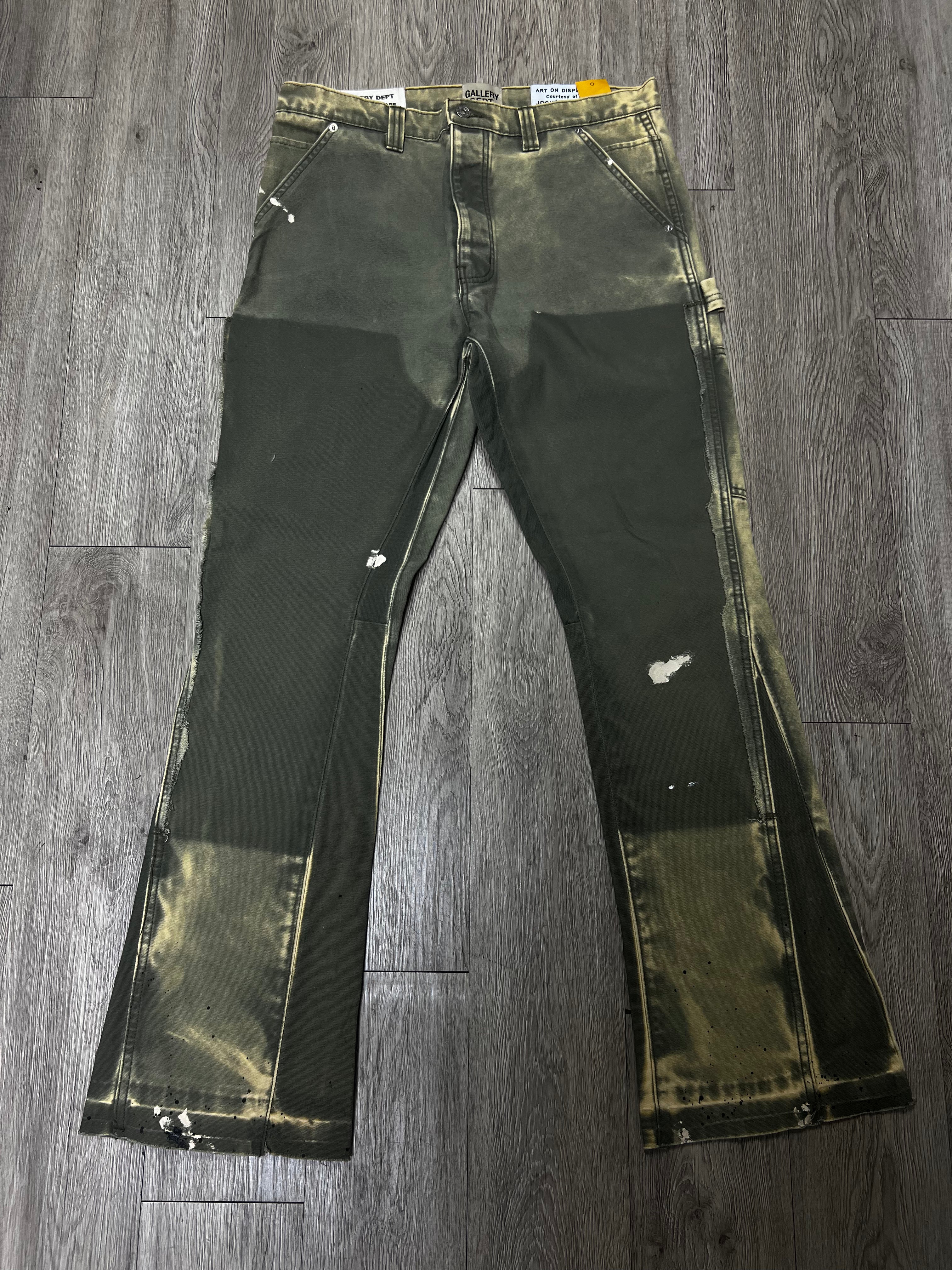 Gallery Dept Olive Carpenter Flared Jeans