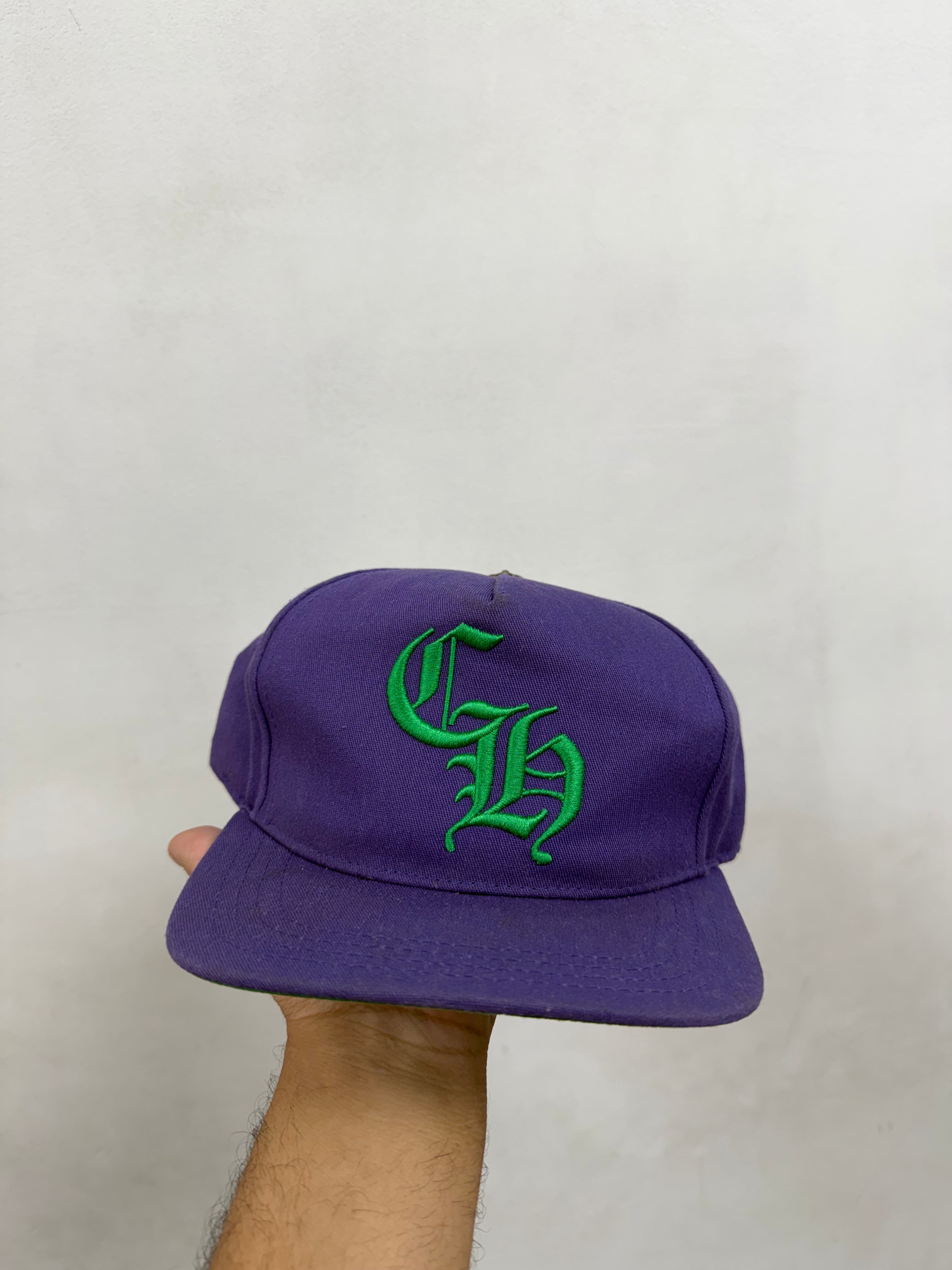Chrome Hearts Purple Green CH Baseball Trucker Hat