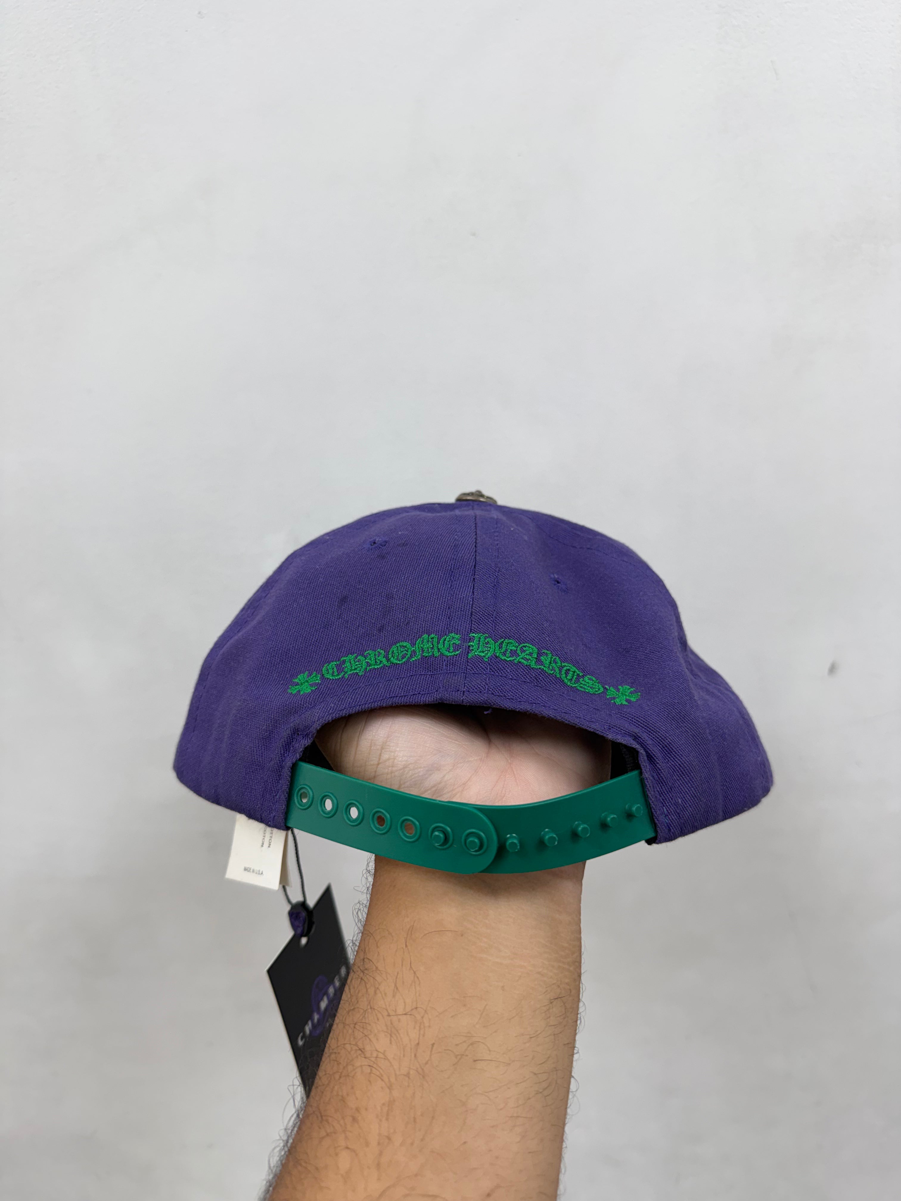 Chrome Hearts Purple Green CH Baseball Trucker Hat