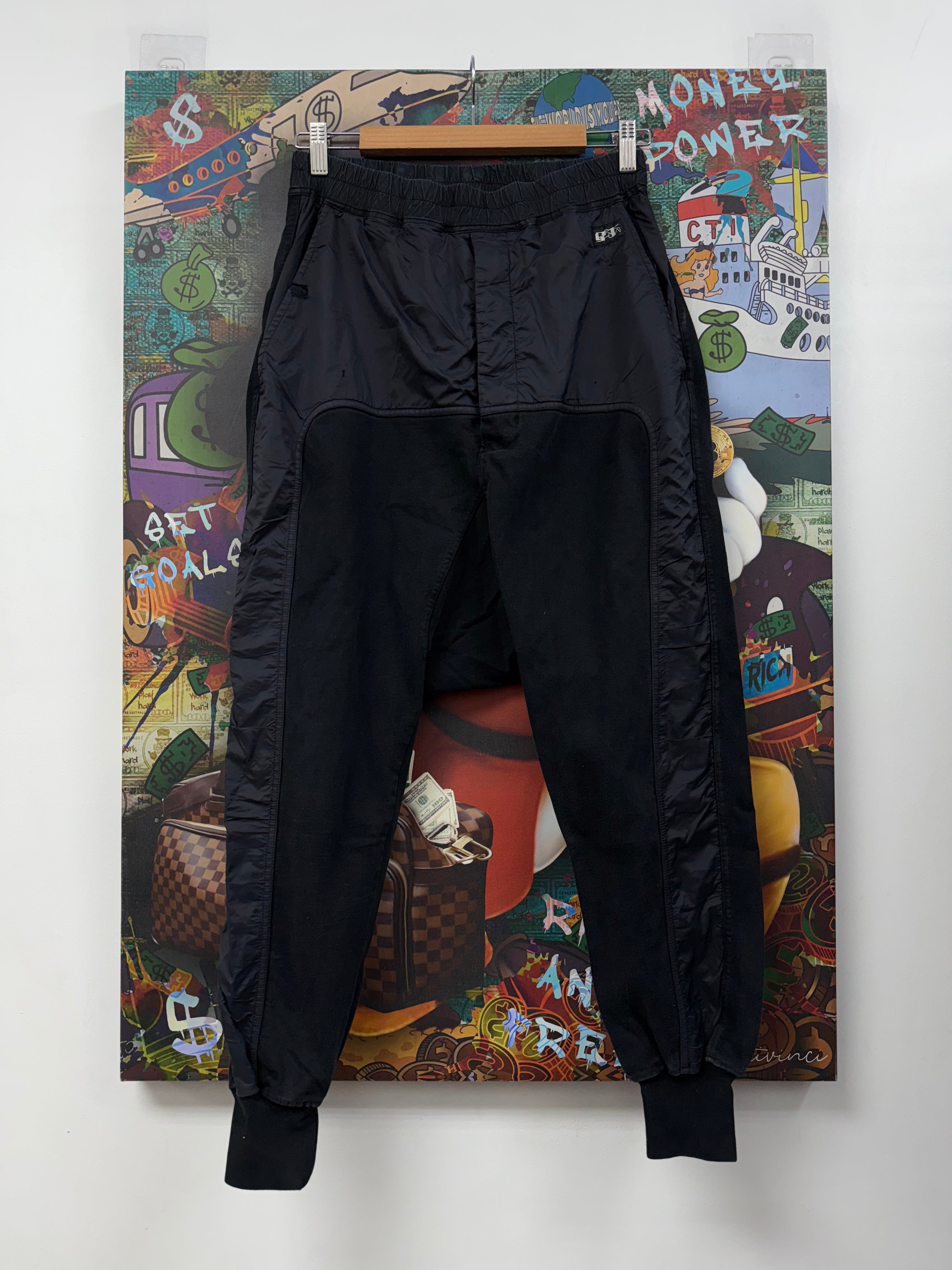 Rick Owens Black Nylon Sweats