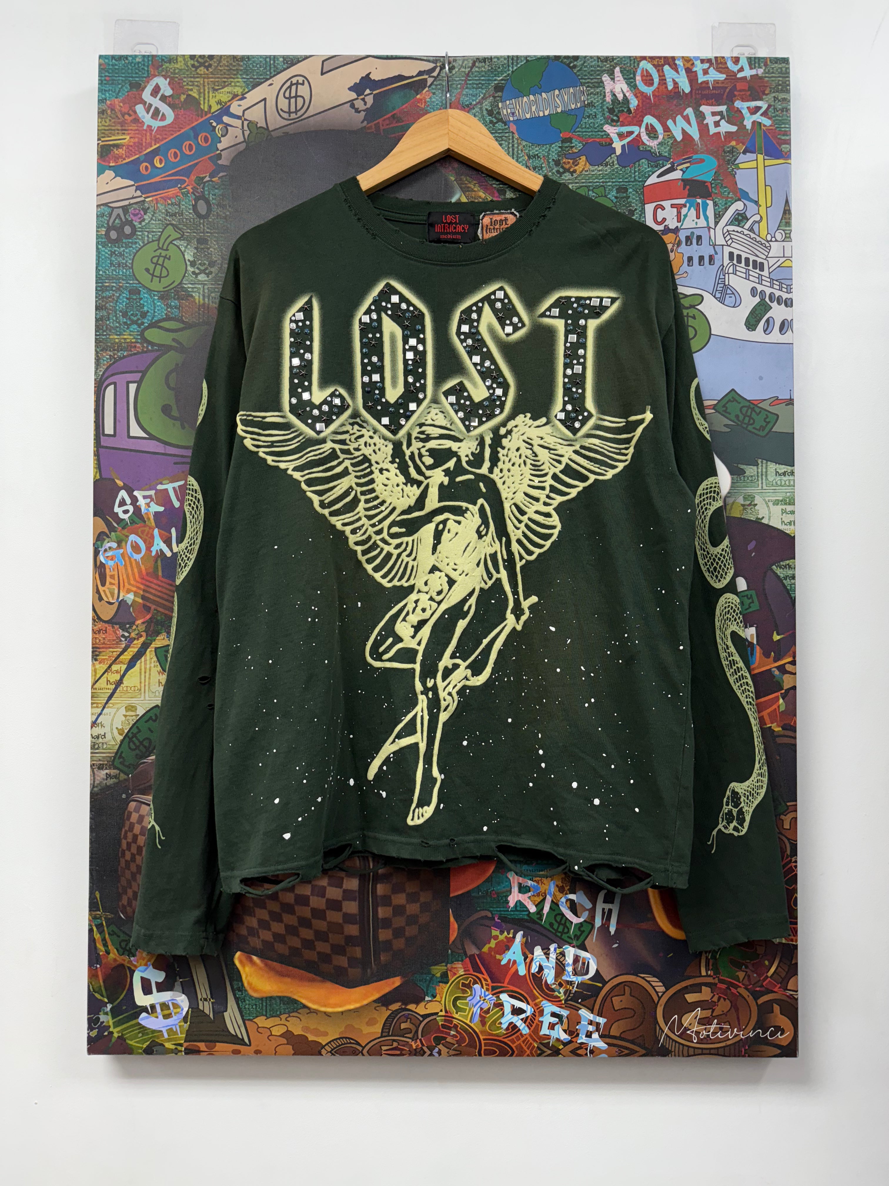 Lost Intricacy Green Angel Long Sleeve