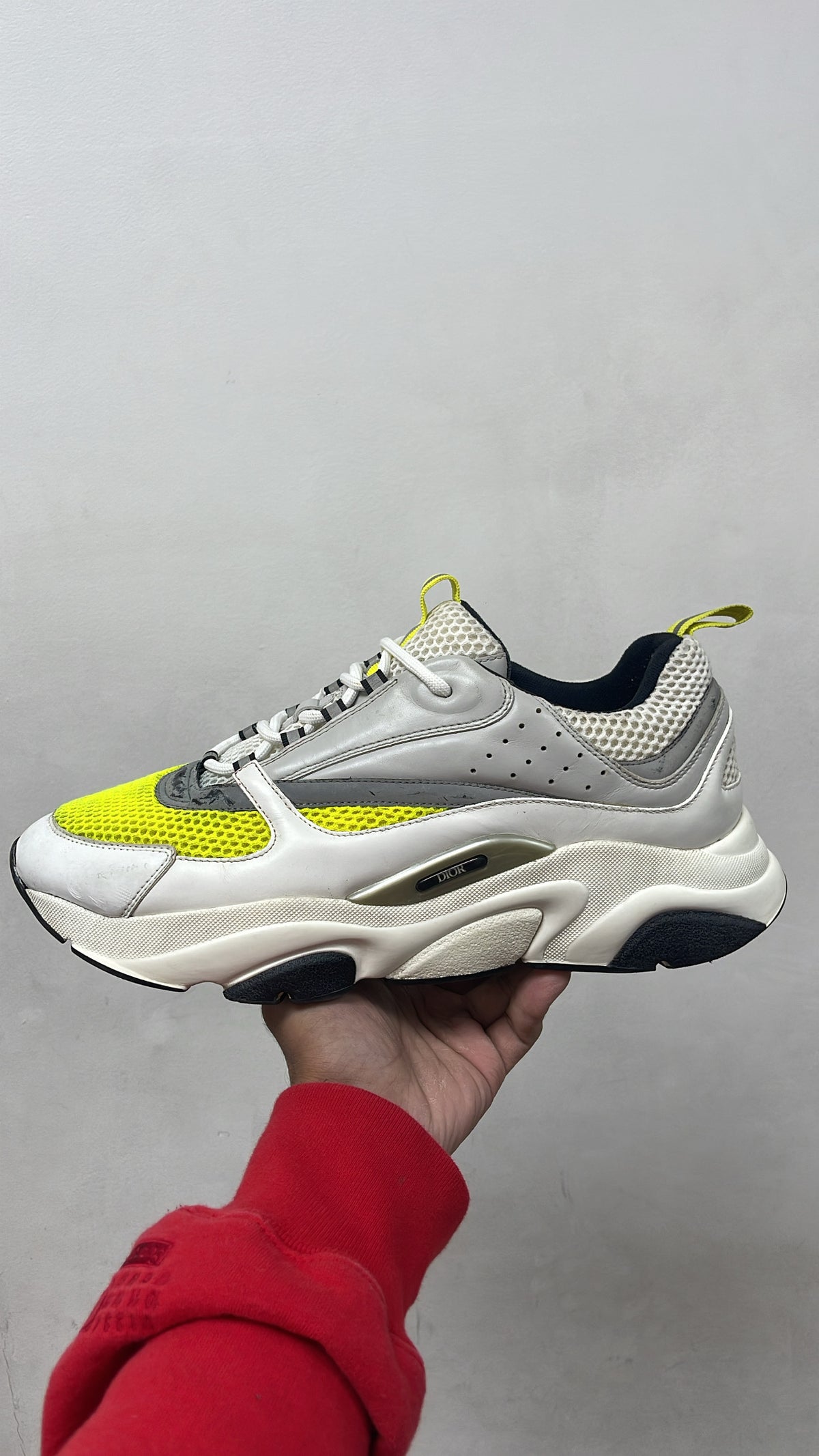 Dior B22 White Lime Used 47 (US 14) No Box