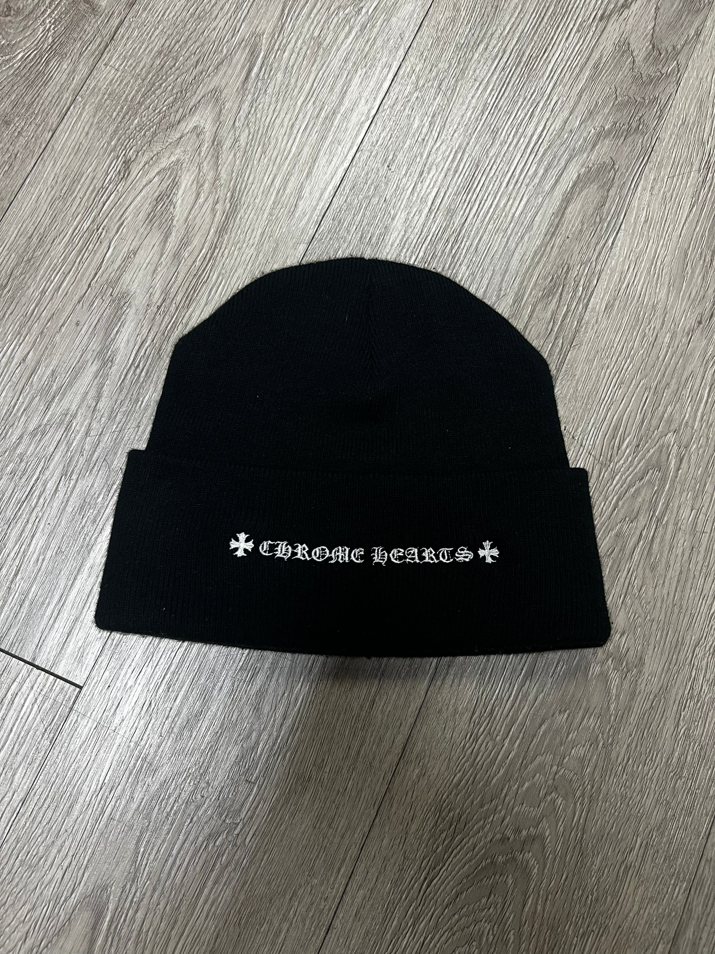 Chrome  Hearts Black Matty Boy Chomper Beanie