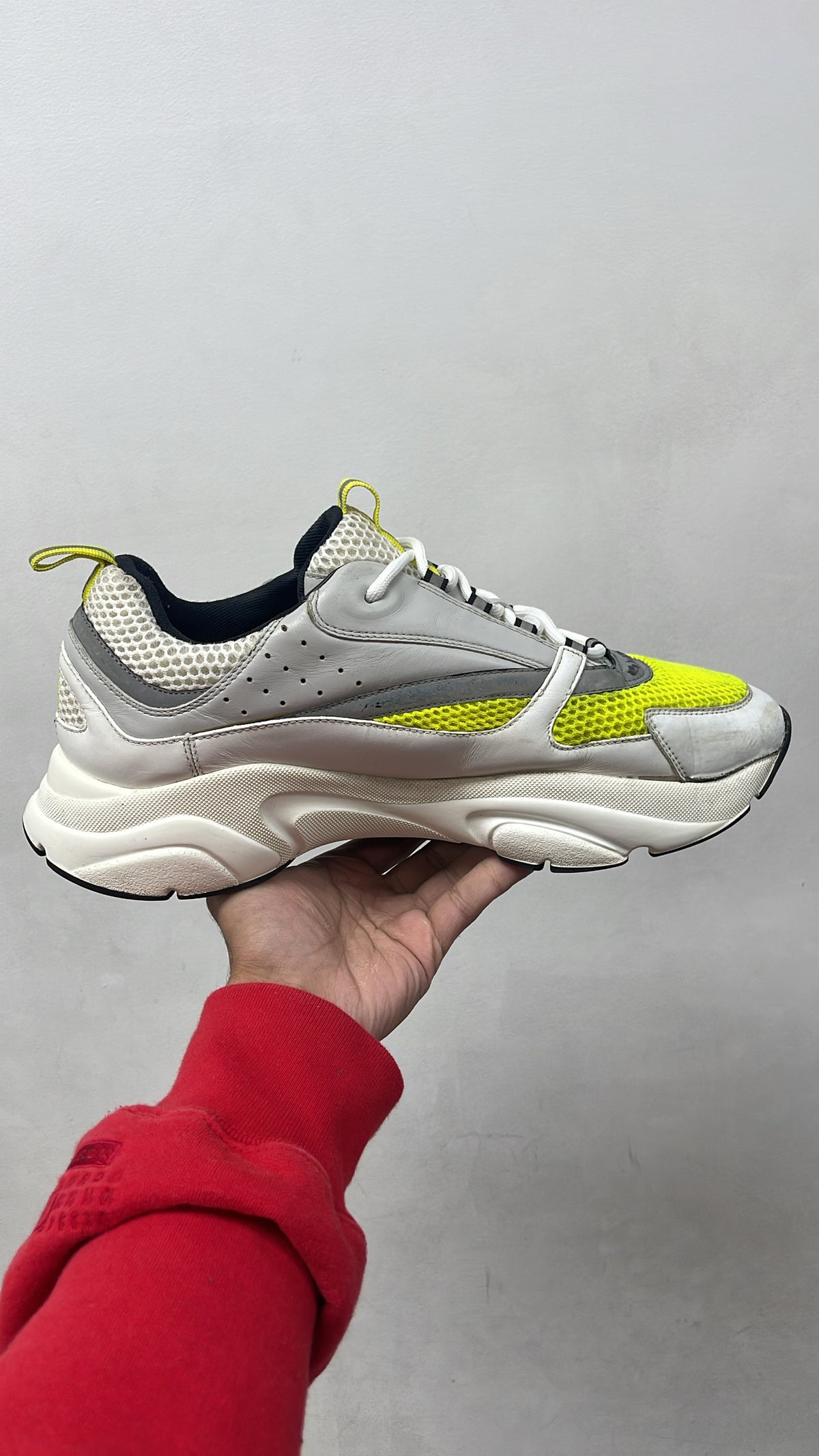 Dior B22 White Lime Used 47 (US 14) No Box
