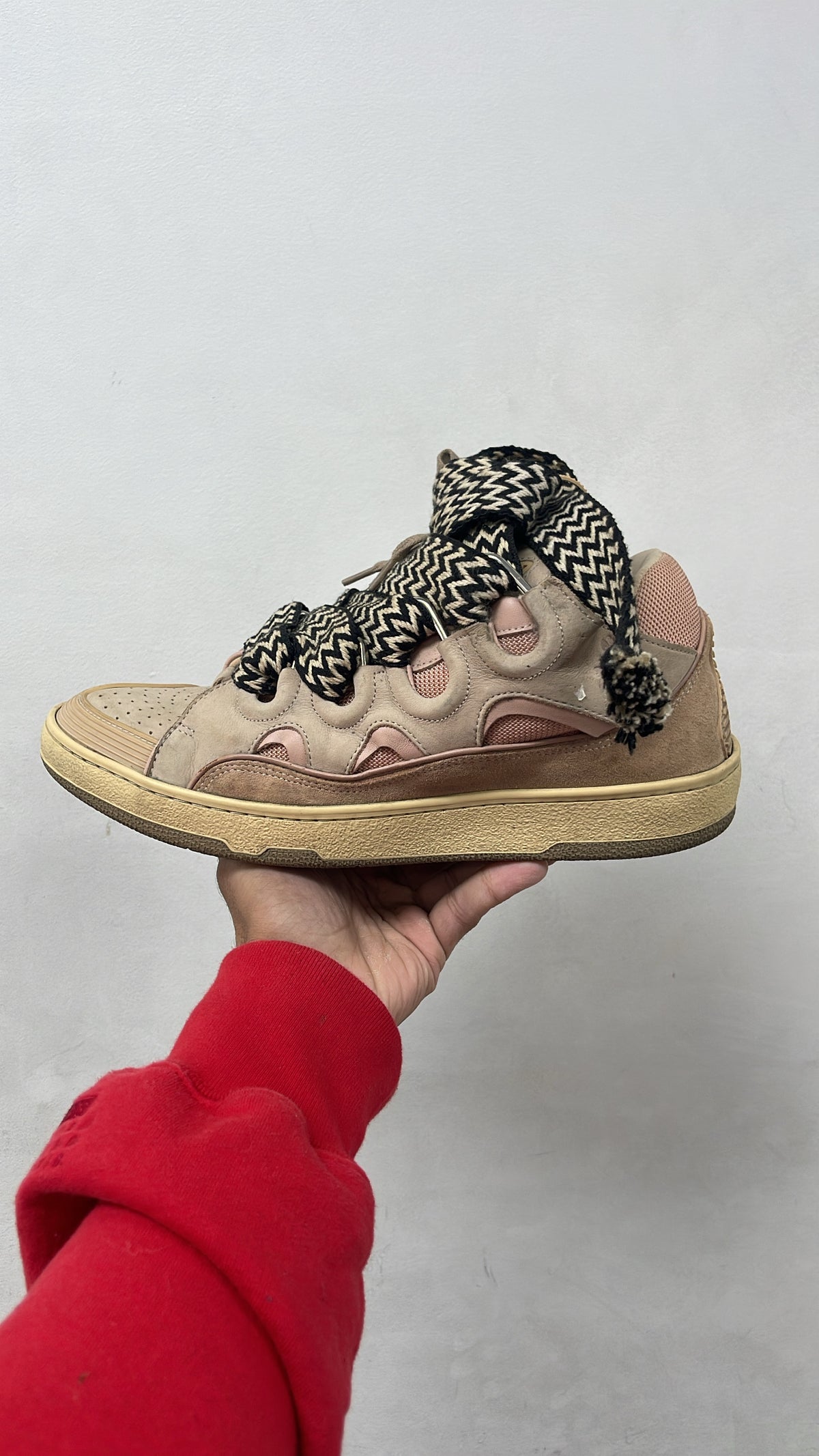 Lanvin Curb Rust Pink Curb Sneakers