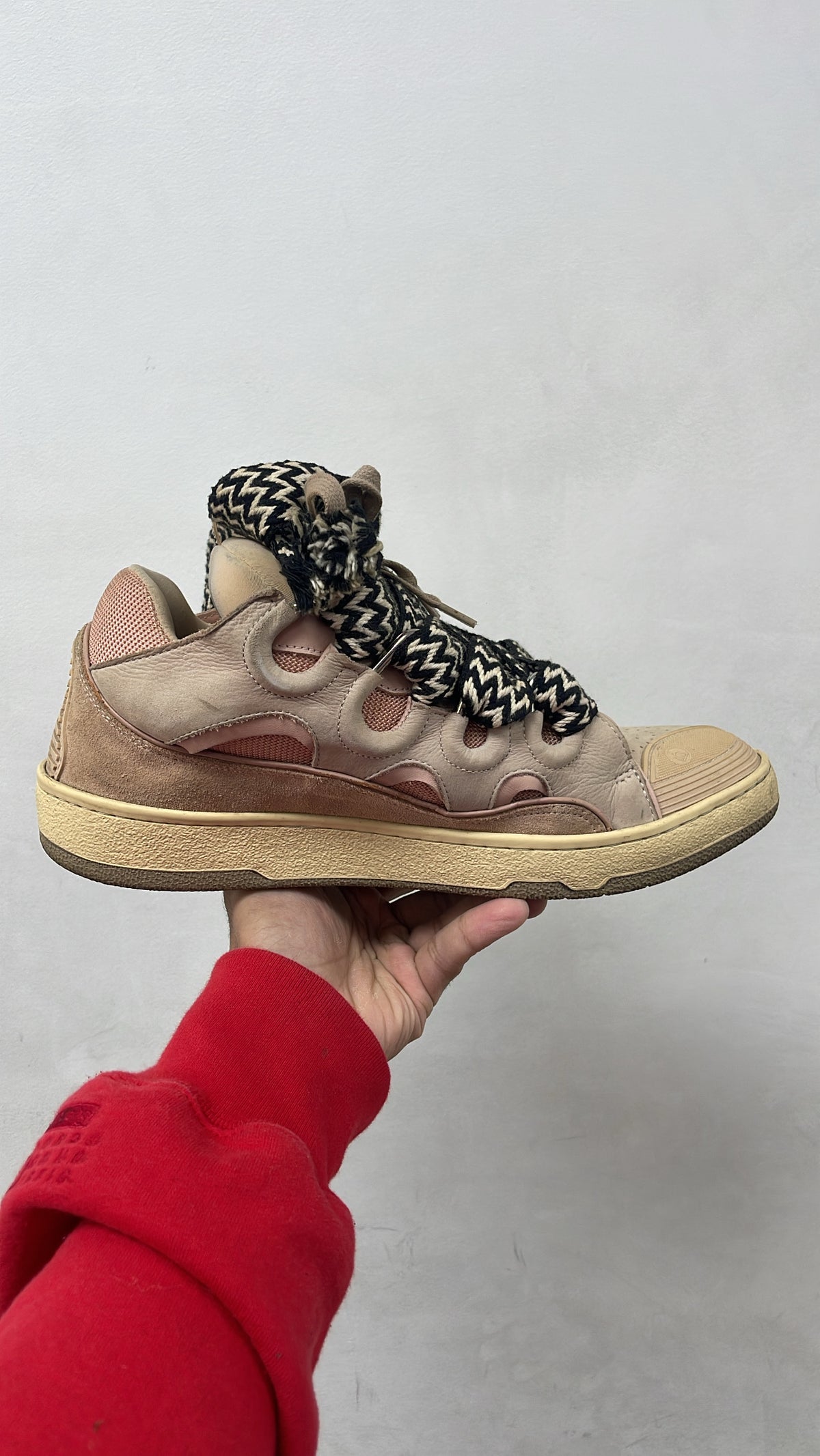 Lanvin Curb Rust Pink Curb Sneakers