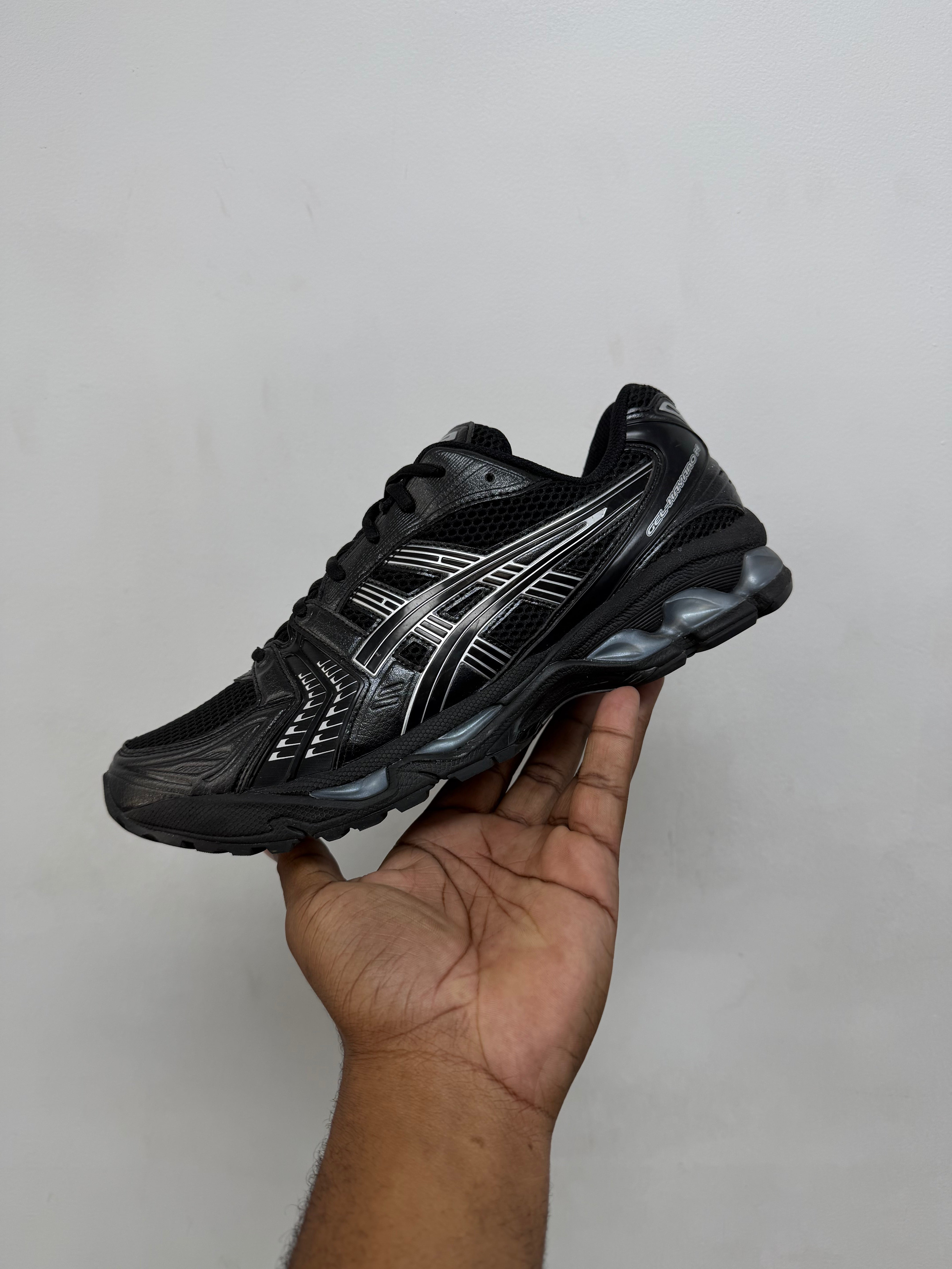 ASICS Black Kayano 14 Pure Silver Sneakers