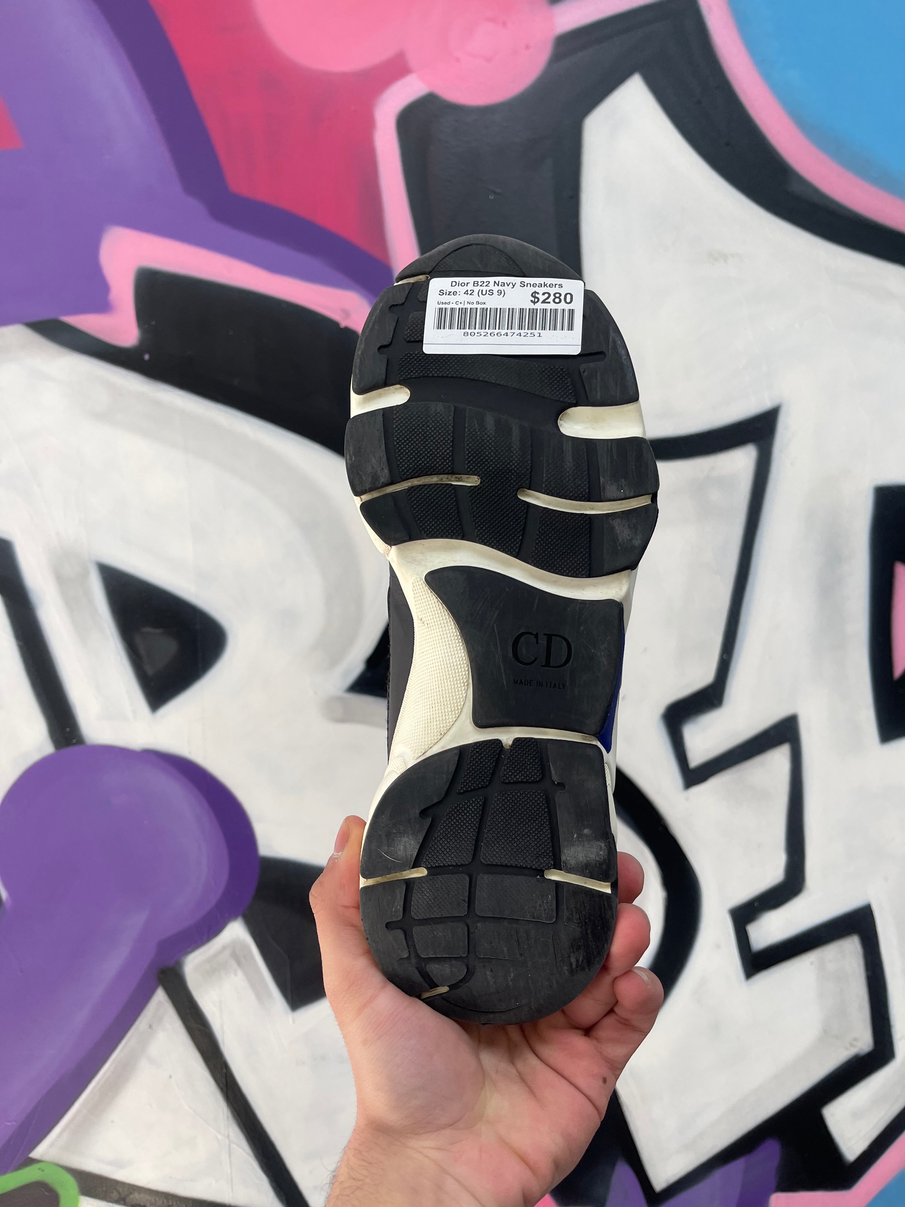 Dior B22 Navy Sneakers