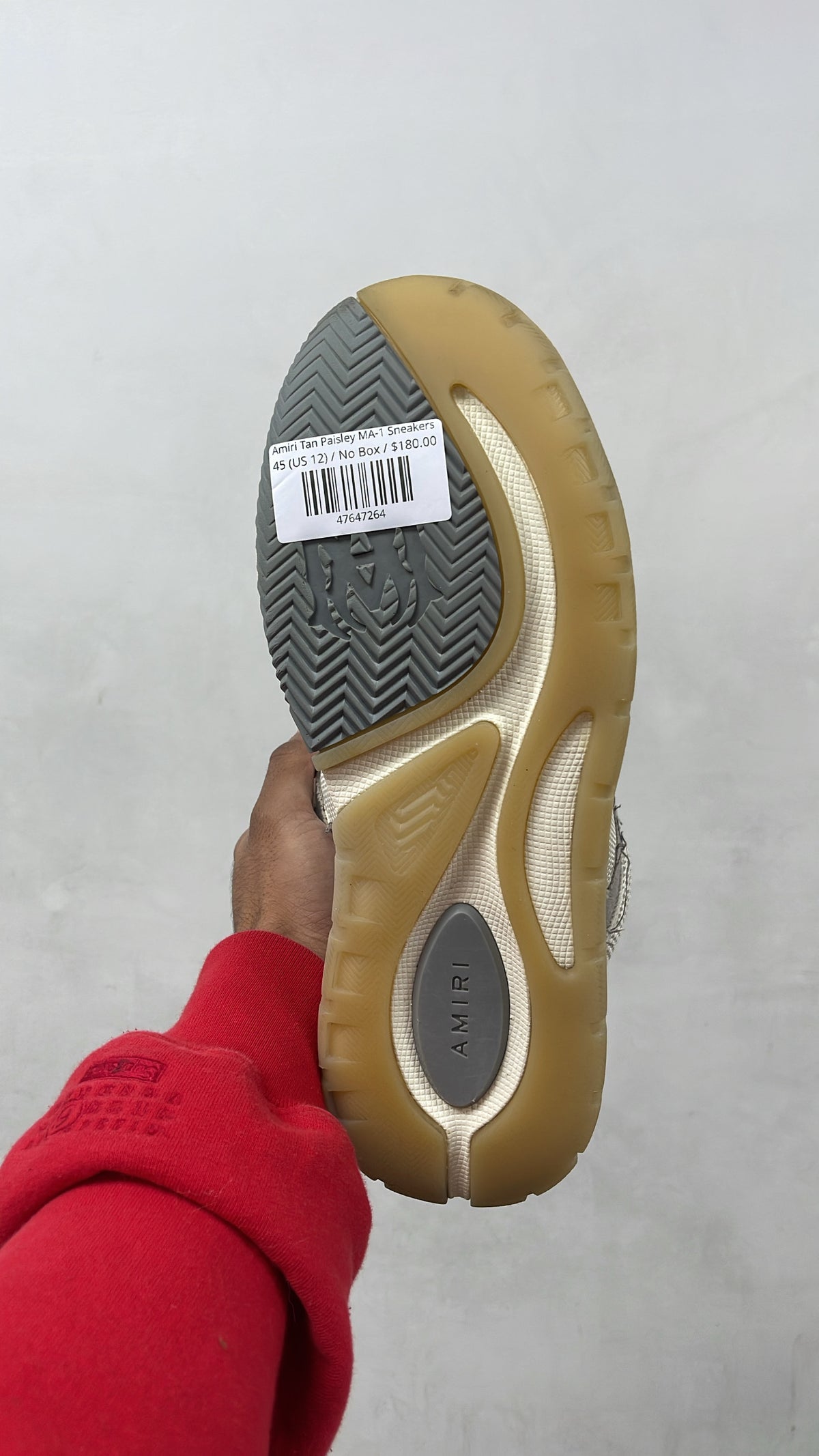 Amiri Tan Paisley MA-1 Sneakers