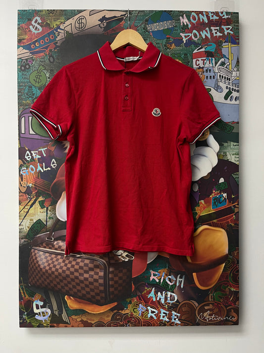 Moncler Red Polo