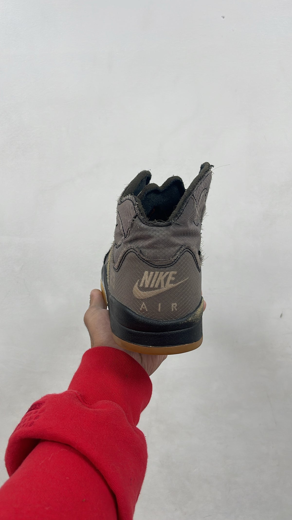 Jordan 5 Off White Muslin Sneakers
