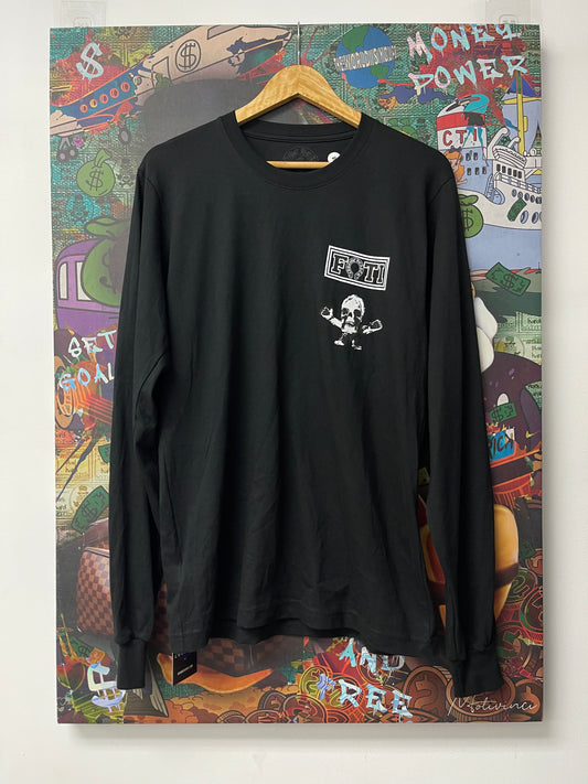 Chrome Hearts Black FOTI Grid LS Tee