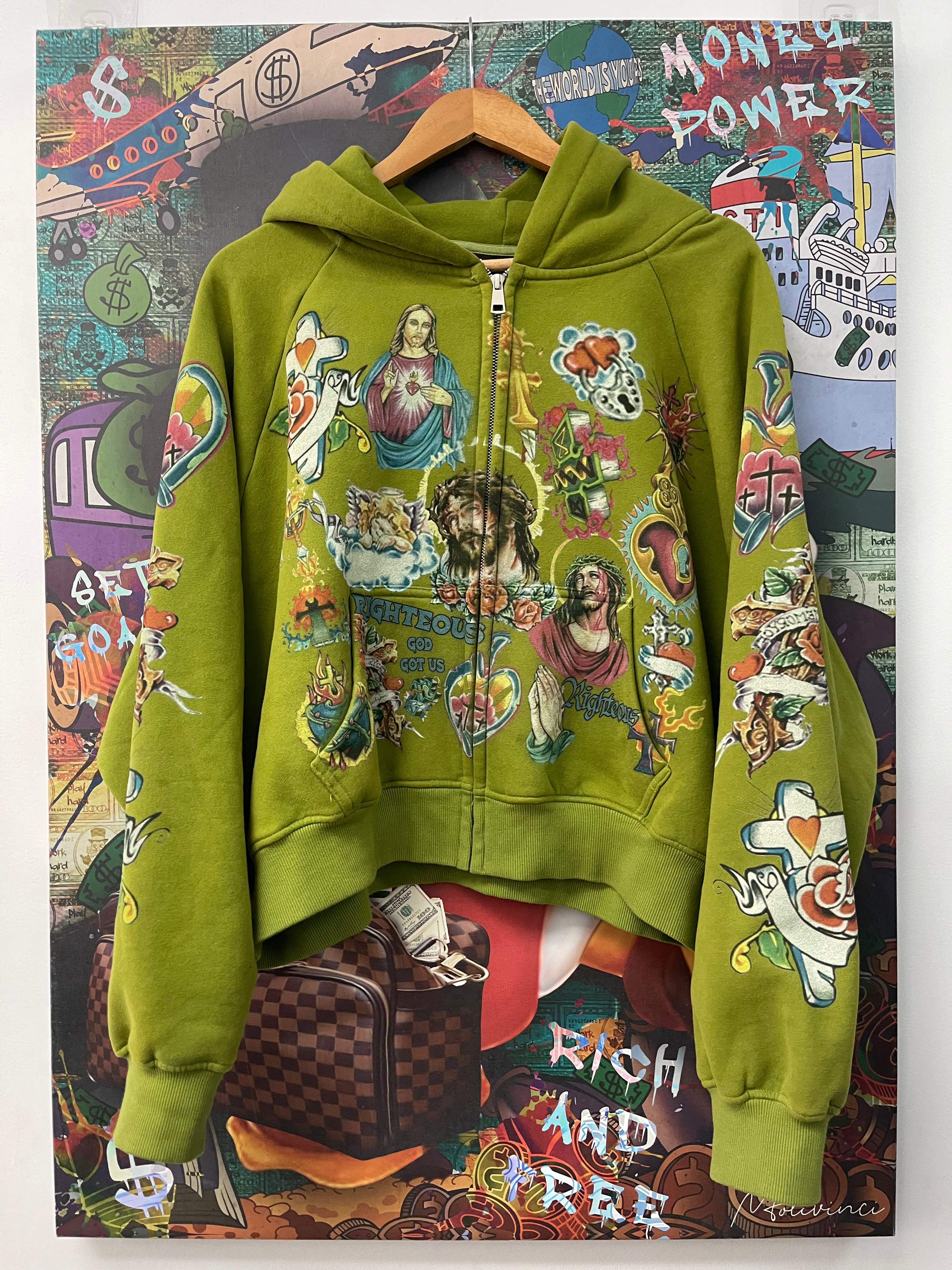 Righteous Moss Zip Up Hoodie