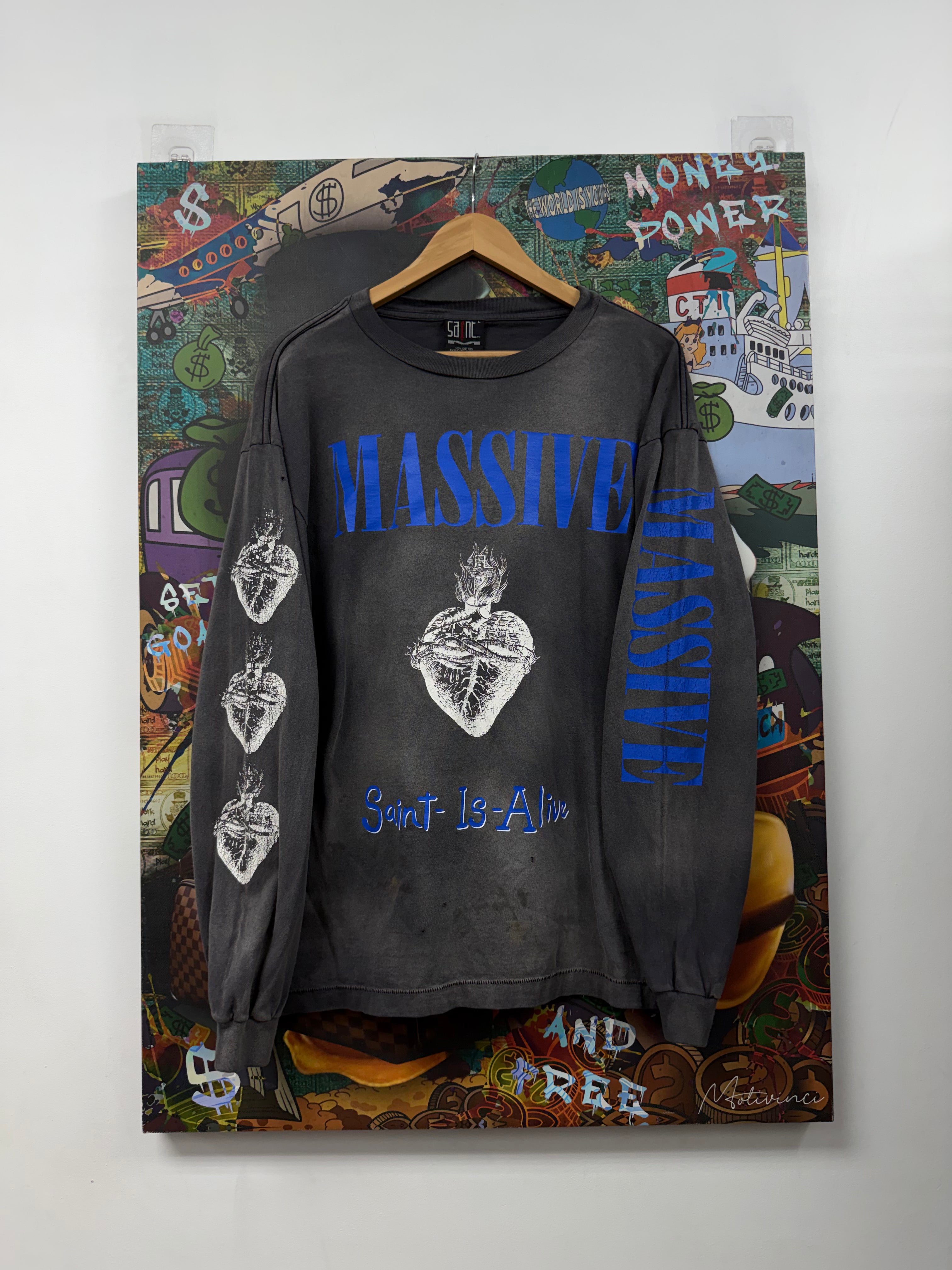 Saint Michael Grey Blue Massive Long Sleeve