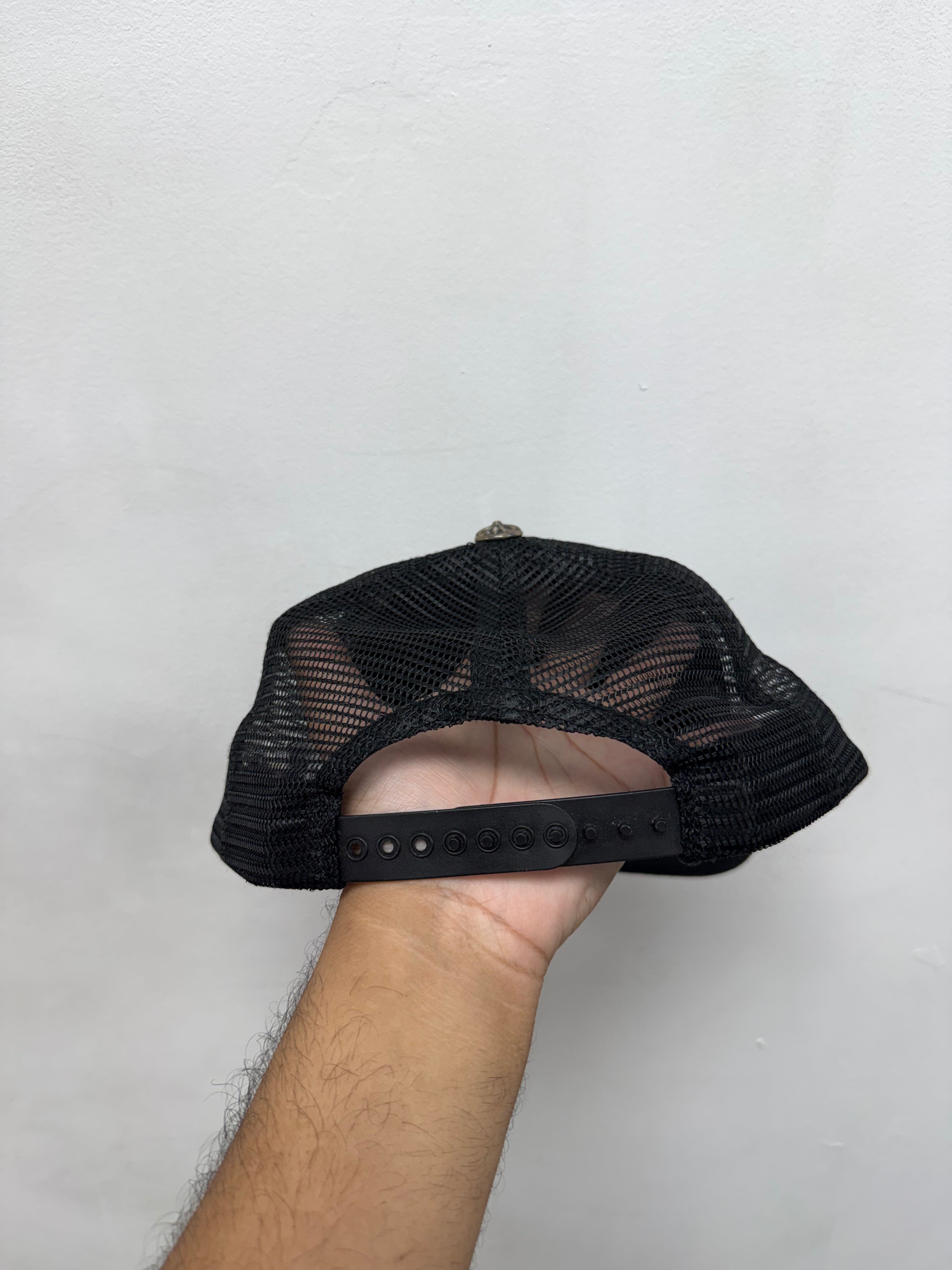Chrome Hearts Black CH Hollywood Star Trucker Hat