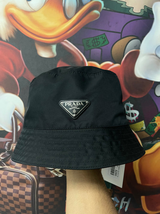 Prada Black Re-Nylon Bucket Hat