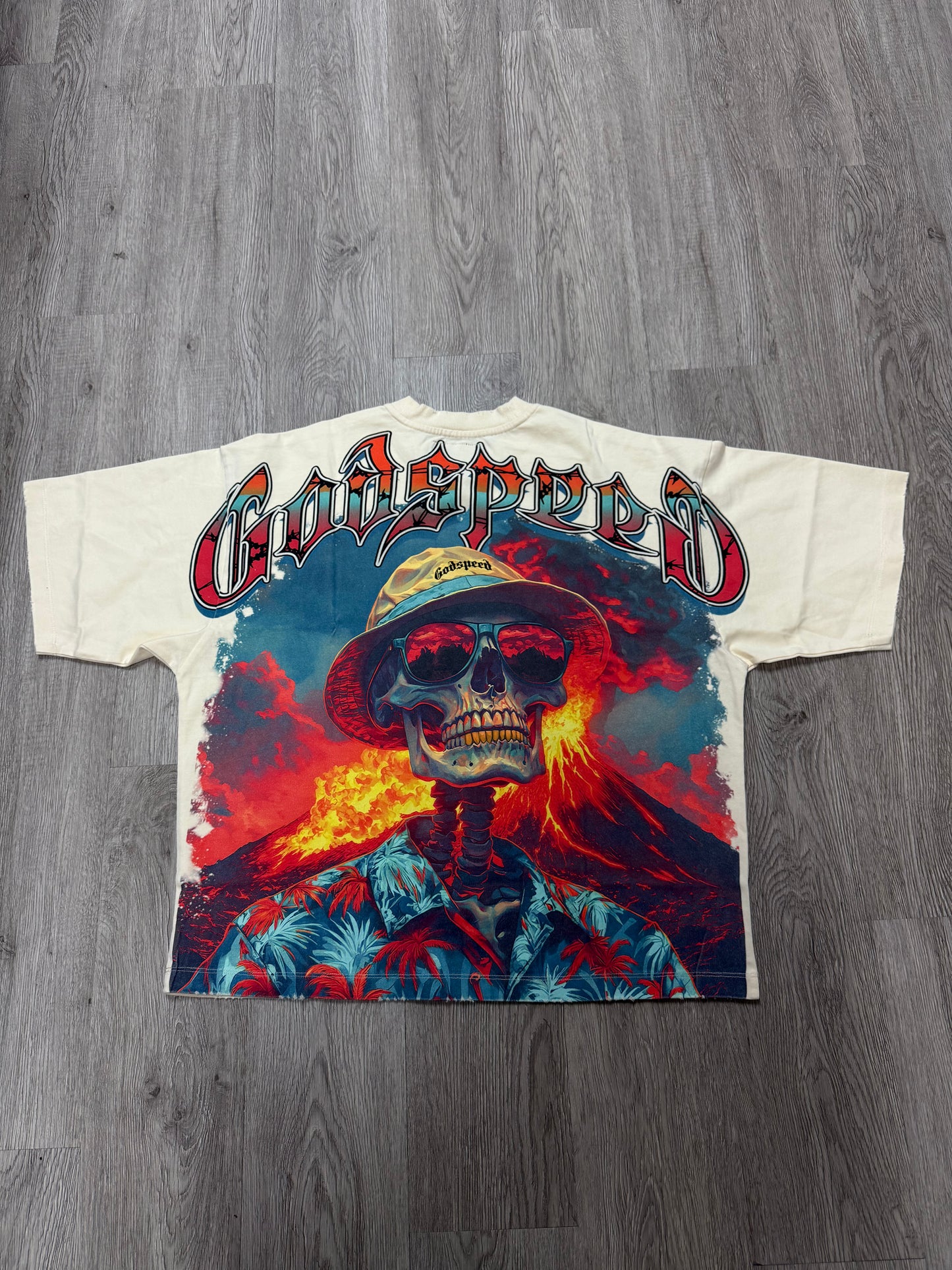 Godspeed Natural Disaster Tee Bone New (XS-XXL)