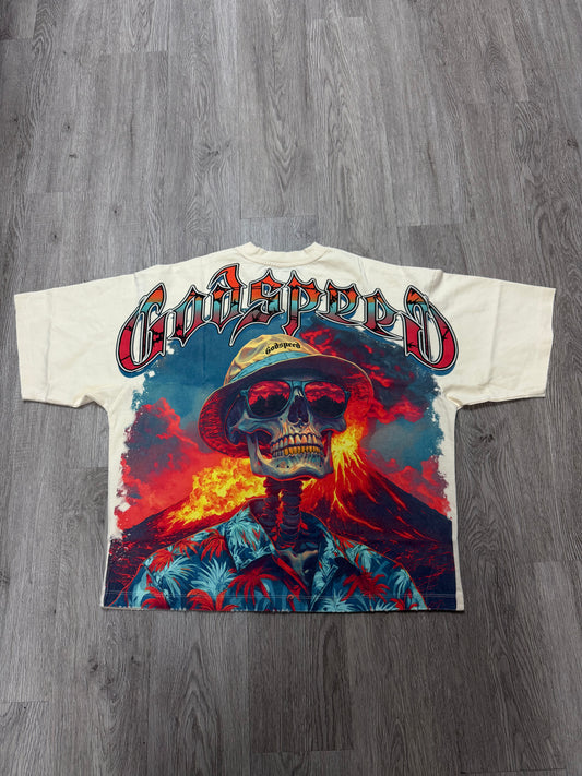 Godspeed Natural Disaster Tee Bone New (XS-XXL)
