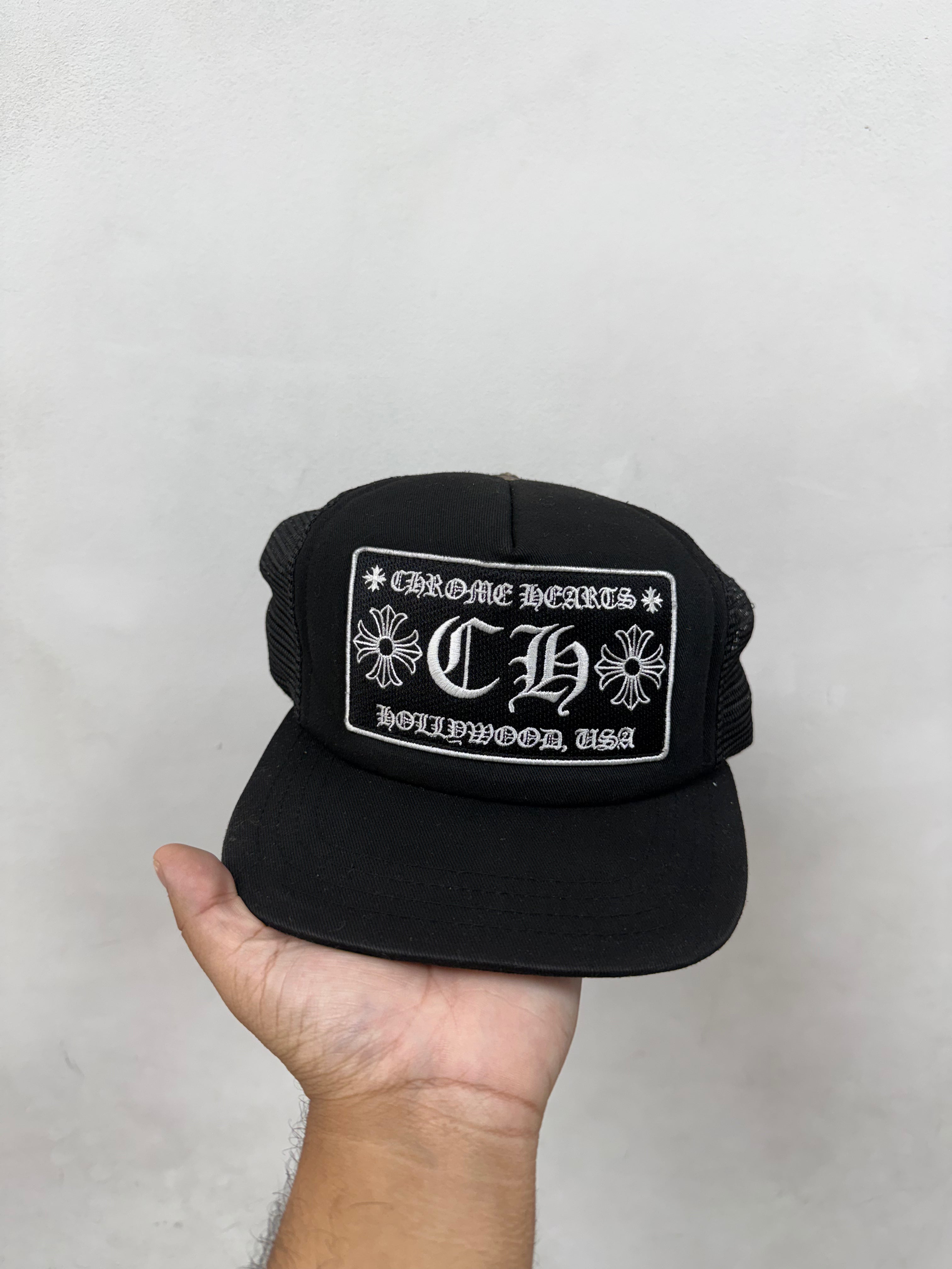 Chrome  Hearts Black CH Hollywood Trucker Hat